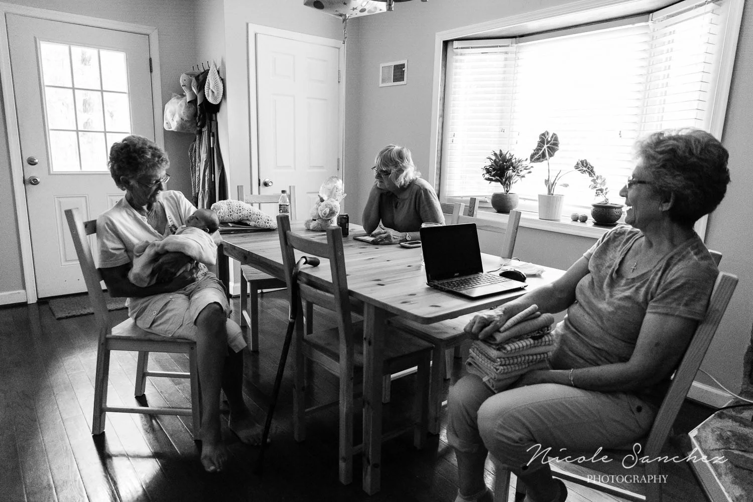 Newborn with Grandparents | Northern Virginia Documentary Photographer