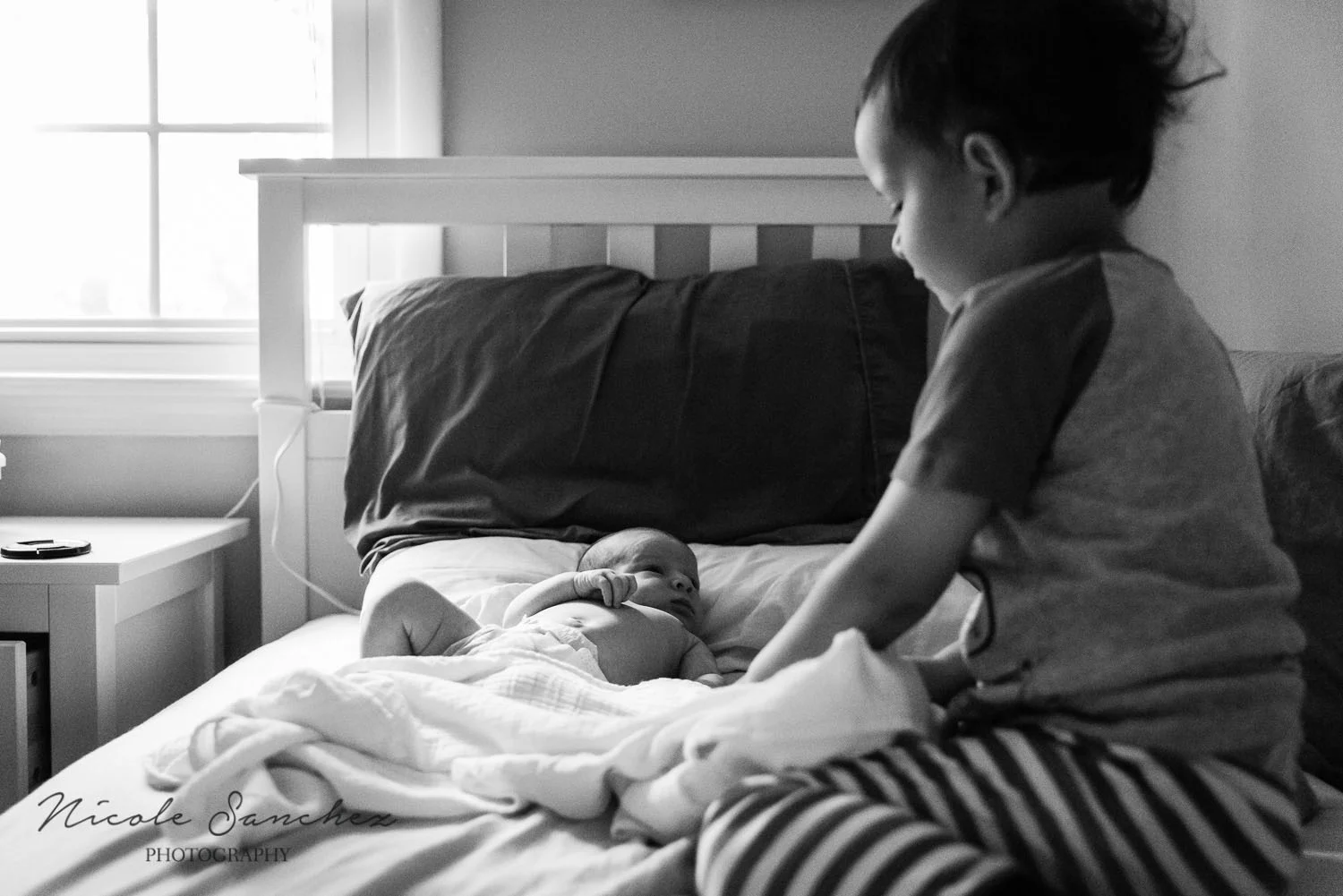 Newborn with brother | Northern Virginia Lifestyle Photographer