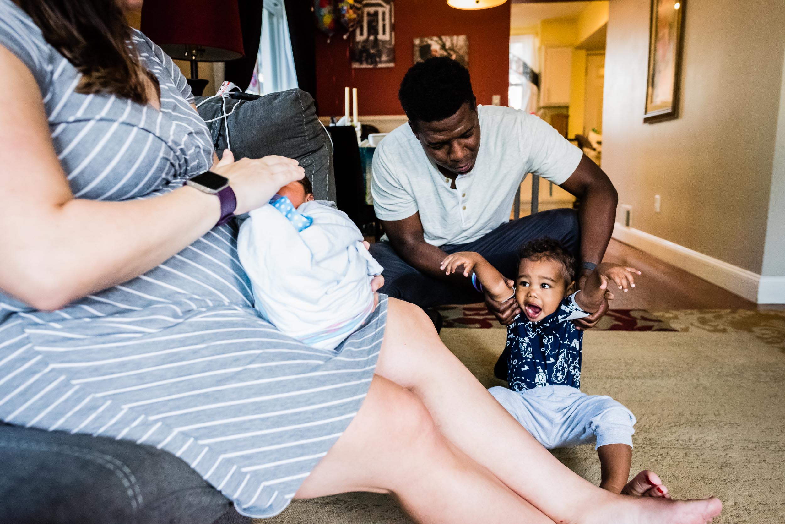 big brother having a hard time by newborn photographer nicole sanchez