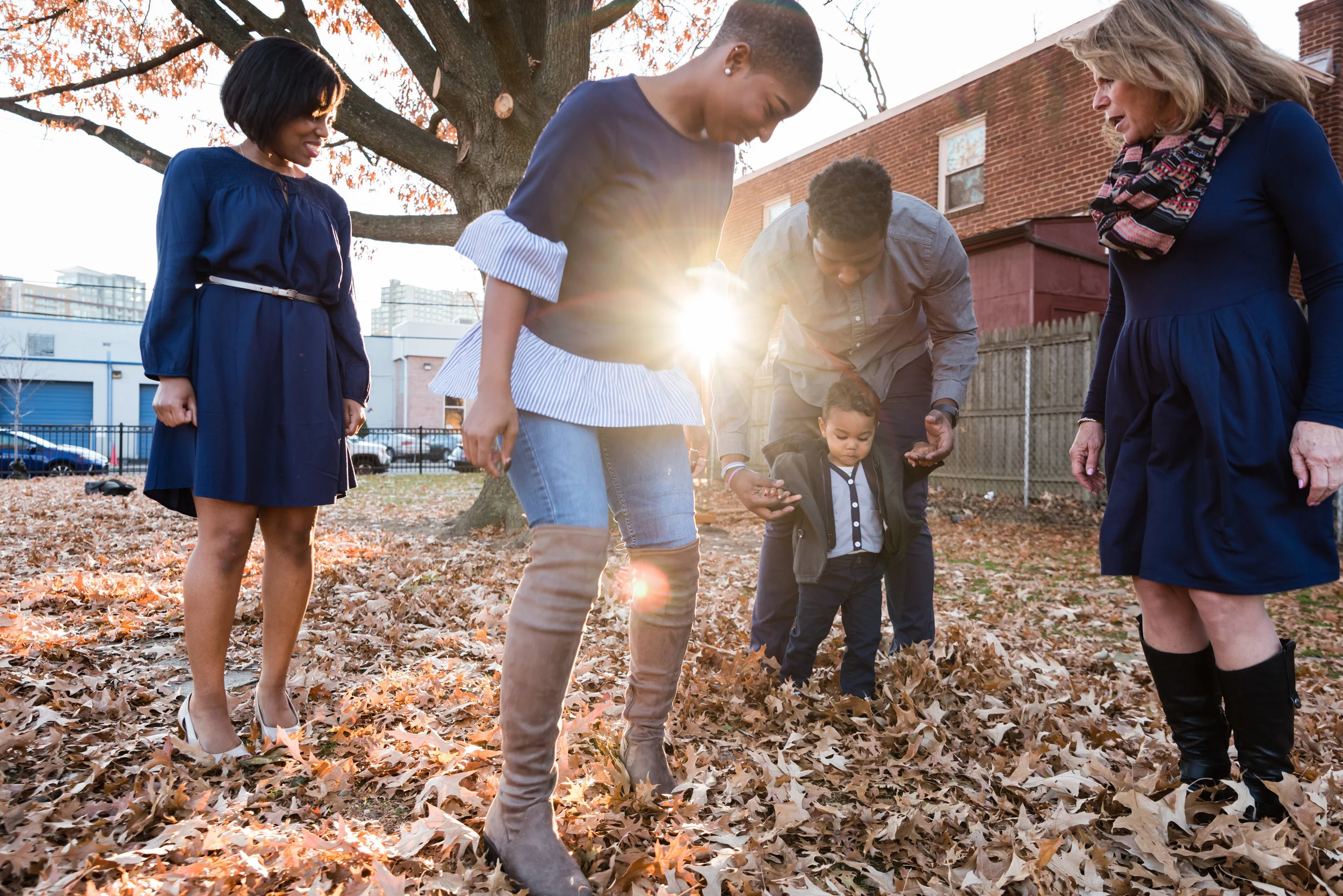 Big family session in the park