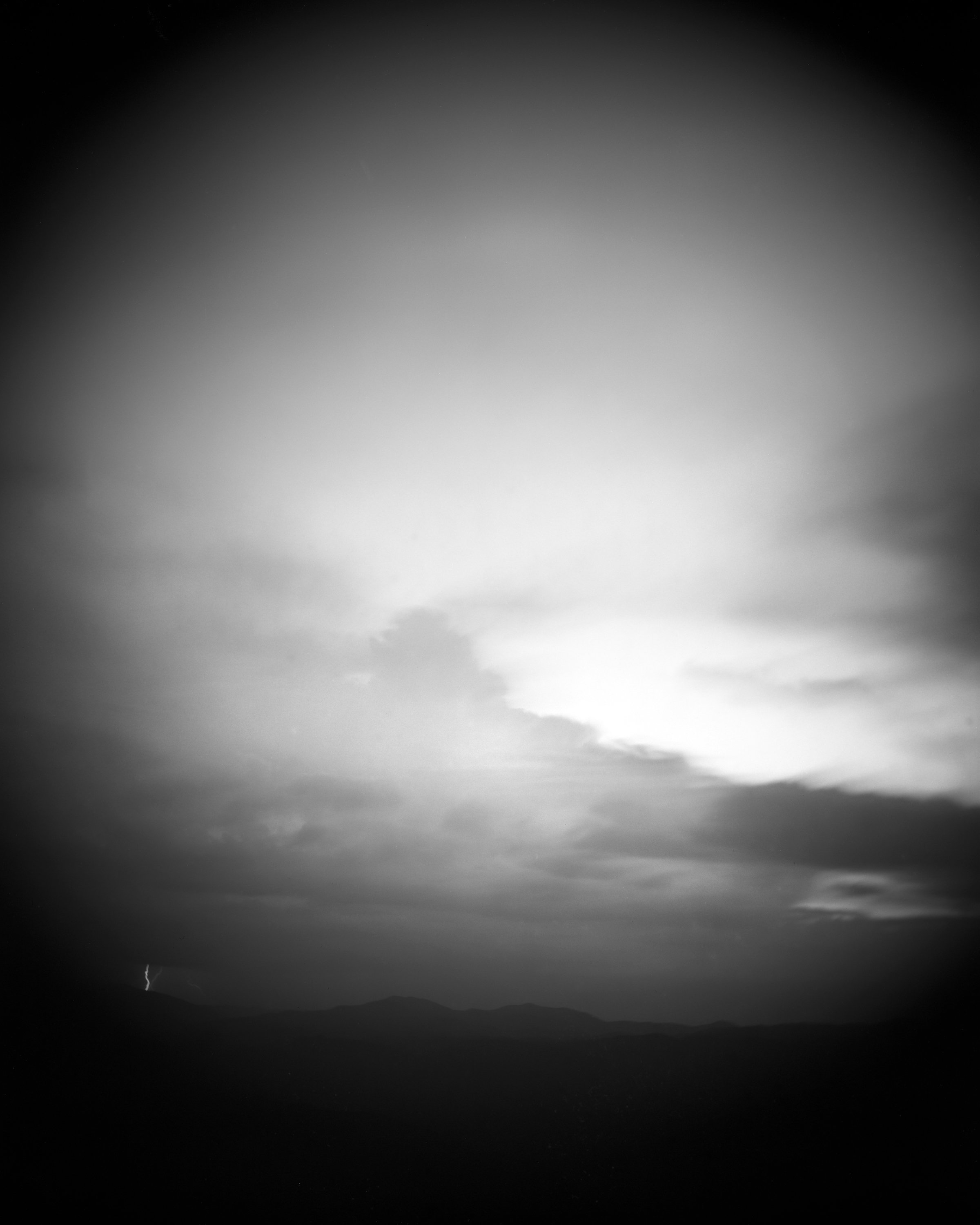  NIGHT SKY, with lightening, 2021  PLATINUM PALLADIUM PRINT 