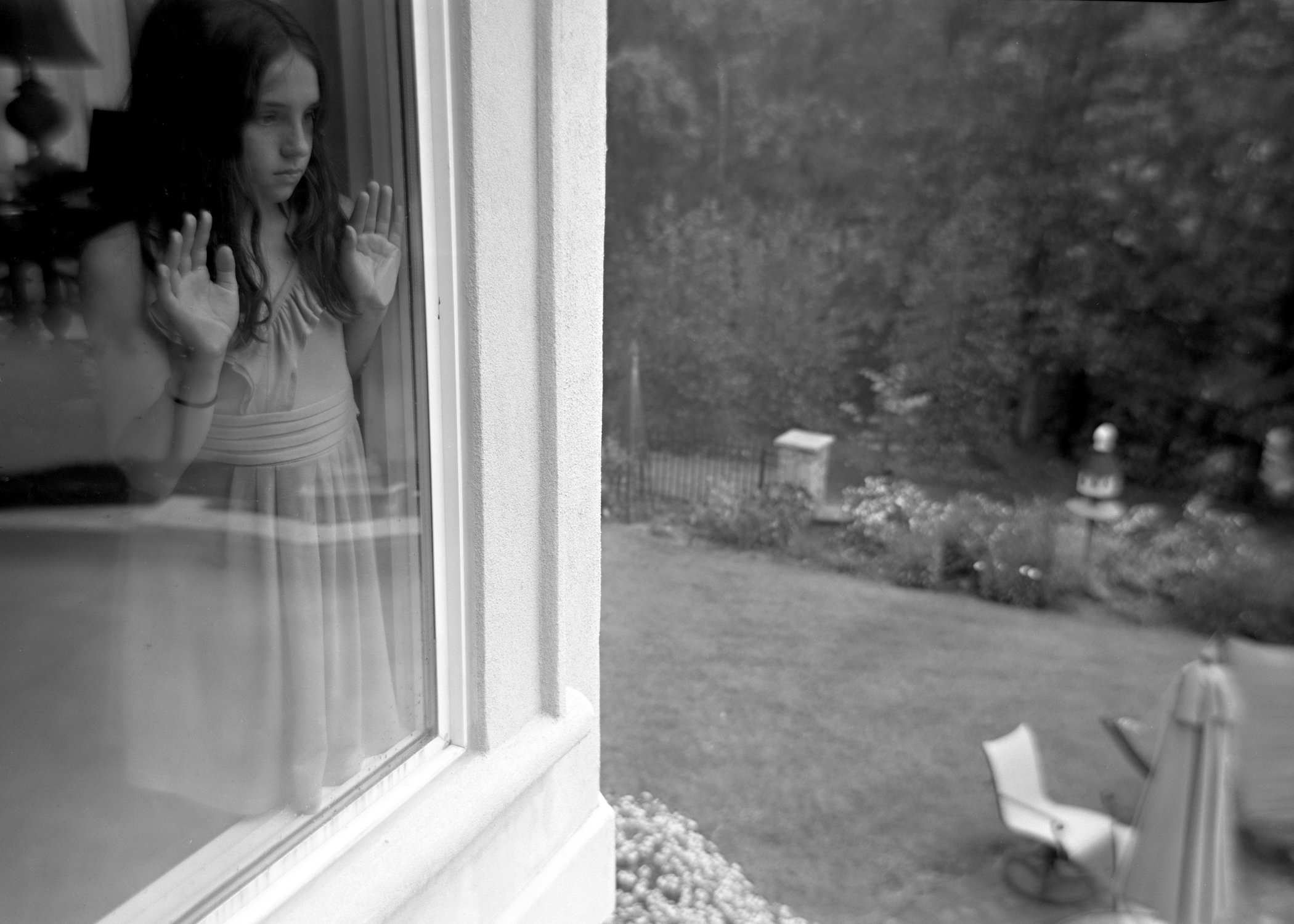  NICOLE LOOKING OUT OF THE WINDOW, 2008  GELATIN SILVER PHOTOGRAPH 