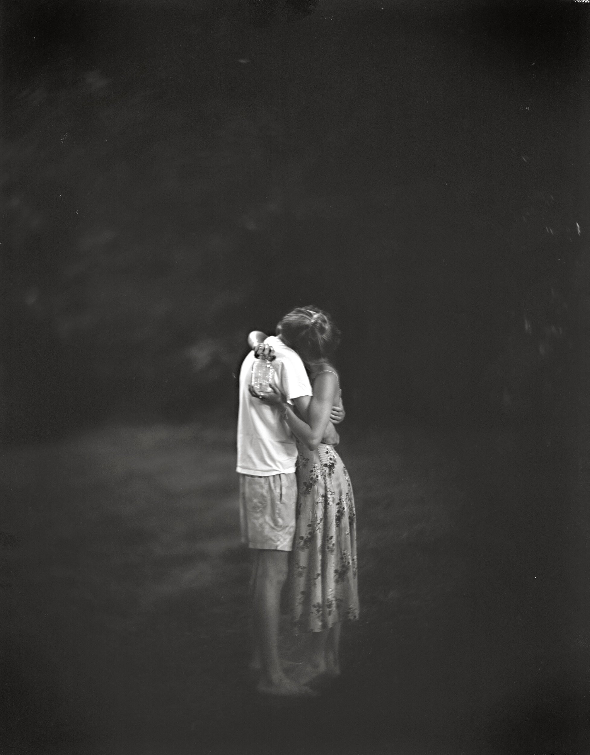  MOONLIGHT, FIREFLIES AND YOUNG LOVE, 2017  In honor of Keith Carter  GELATIN SILVER PHOTOGRAPH   