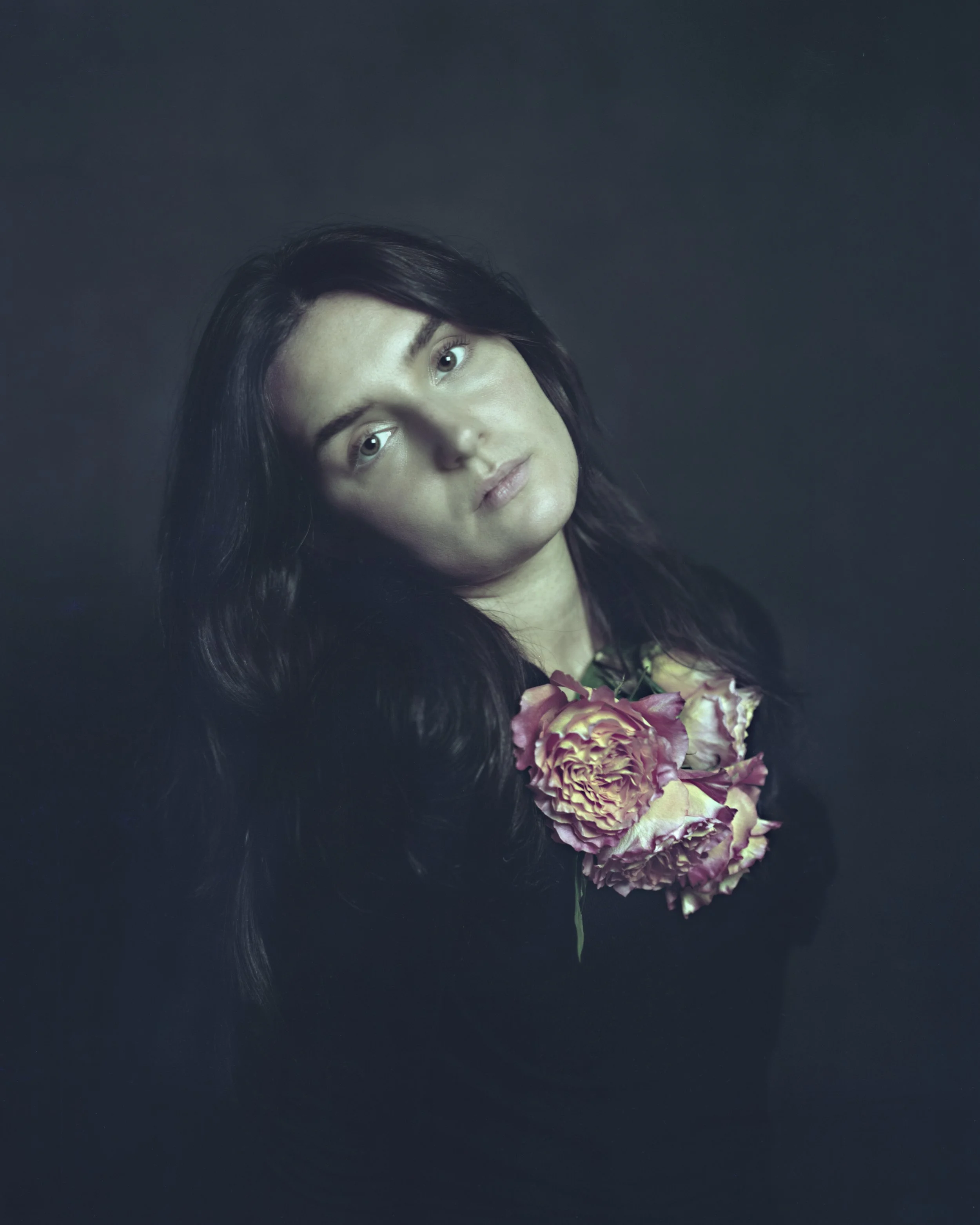  NICOLE WITH ROSES   Archival Pigment Print 