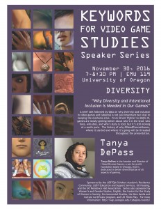 See Tanya DePass's work in action at https://ineeddiversegames.org/