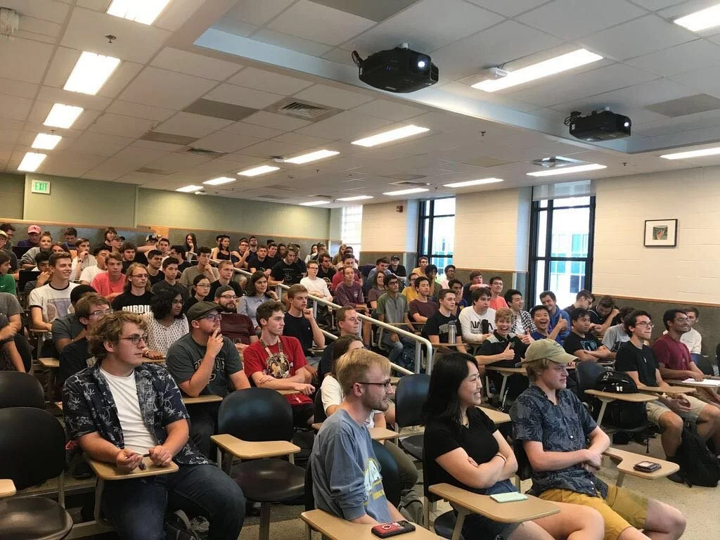 Purdue Orbital’s first meeting. 135 active members.
