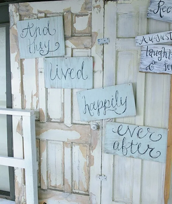Hand Painted Word signs (rental) $20 for all