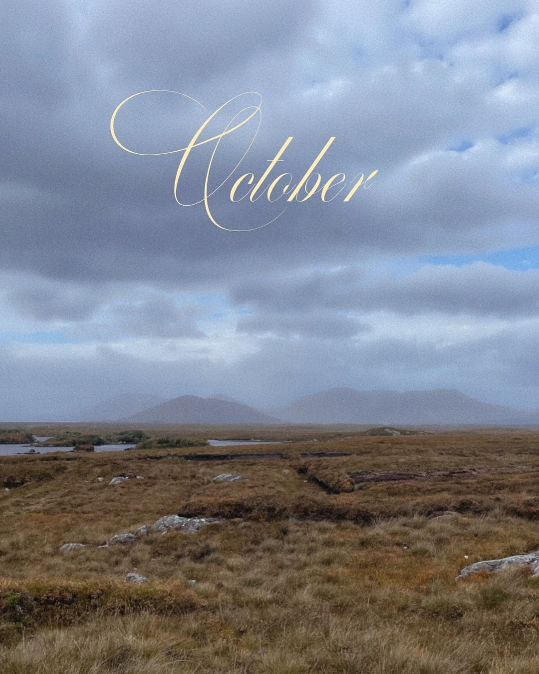 October&hellip; the start of a sweet cozy autumn 🌾🤎🍂

1. Connemara views 🤍
2. Dad&rsquo;s birthday dinner 🍸
3. Irish bread deliveries ☘️ 
4. Life of a Showgirl on repeat 🎶
5. Vintage Ralph Lauren 🐻 
6. Apple crumble season 🍎 
7. Misty morning