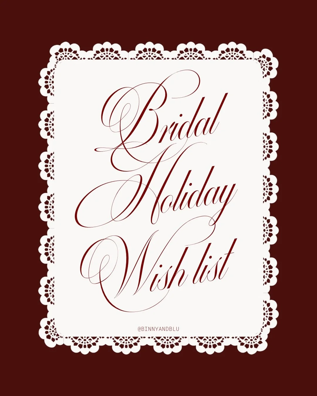 What brides actually wanted for the Holidays: 
✨ wedding vendors
✨ planning help
✨ a beautiful wedding website

Good news &mdash; one of those is now an easy gift. Binny &amp; Blu gift cards are now live and make the perfect gift for newly engaged co