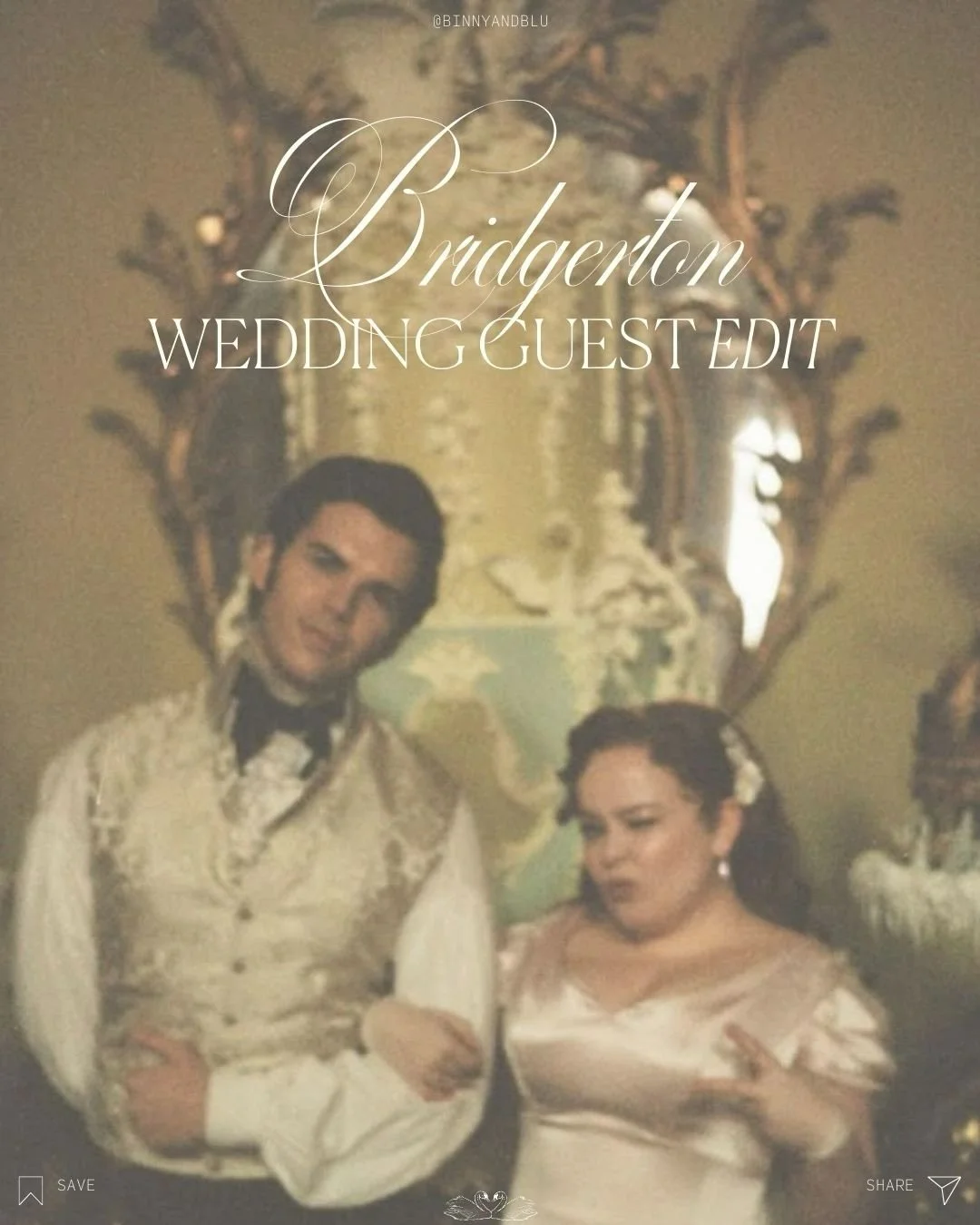 Dearest gentle reader,
You are cordially invited to the wedding of the season&hellip;
Do ensure Lady Whistledown reports you among the best dressed guests. 💎💛🪞🎀🦋👛

After one too many evenings spent binge watching Bridgerton and admiring the sty