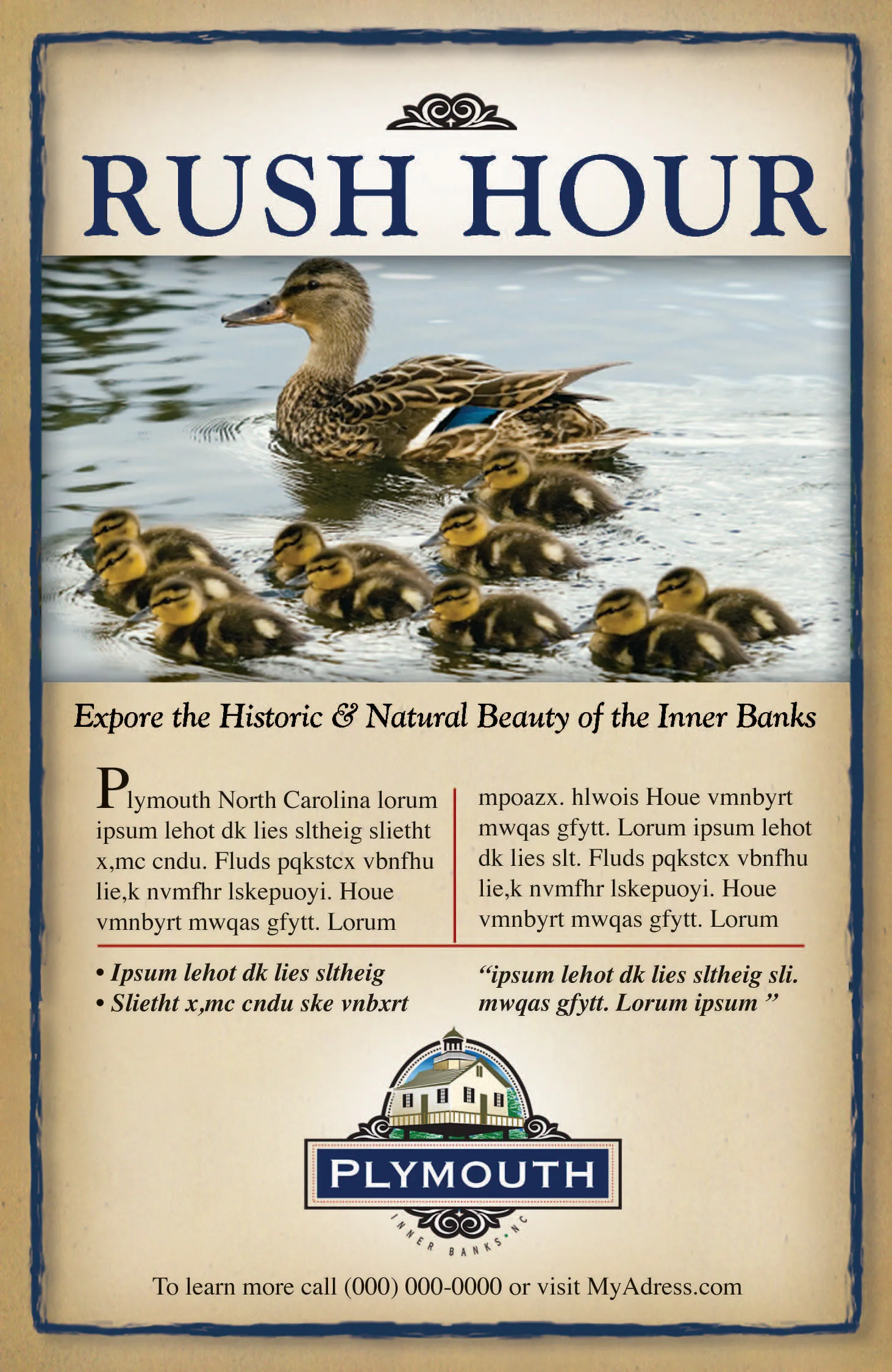 Ad template created to promote sustainable tourism