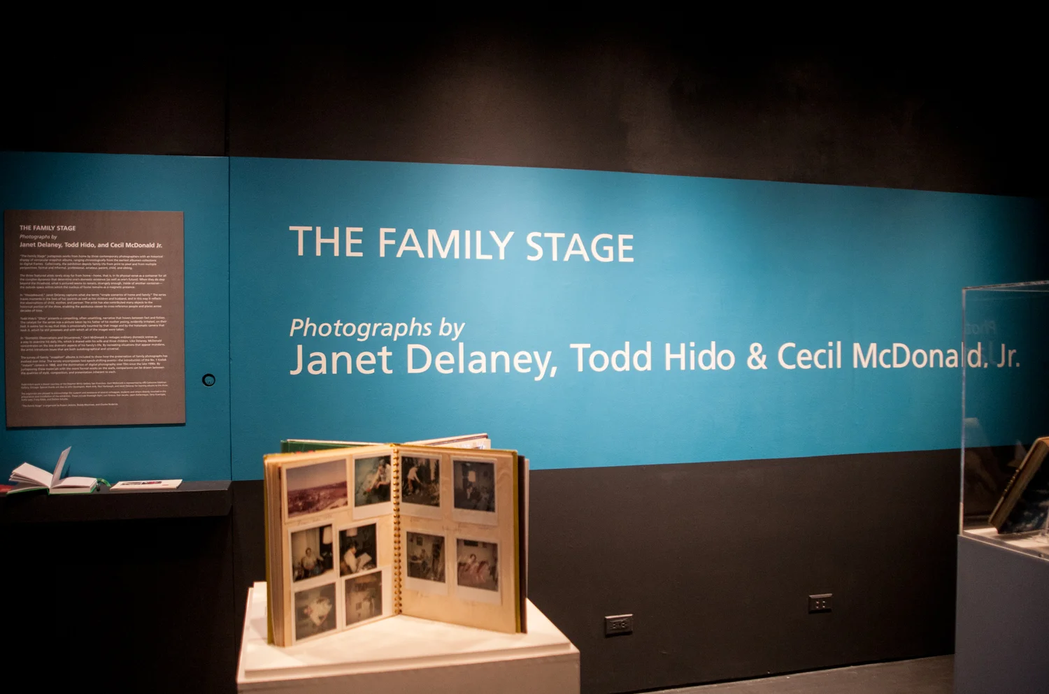 Entrance, with photo albums