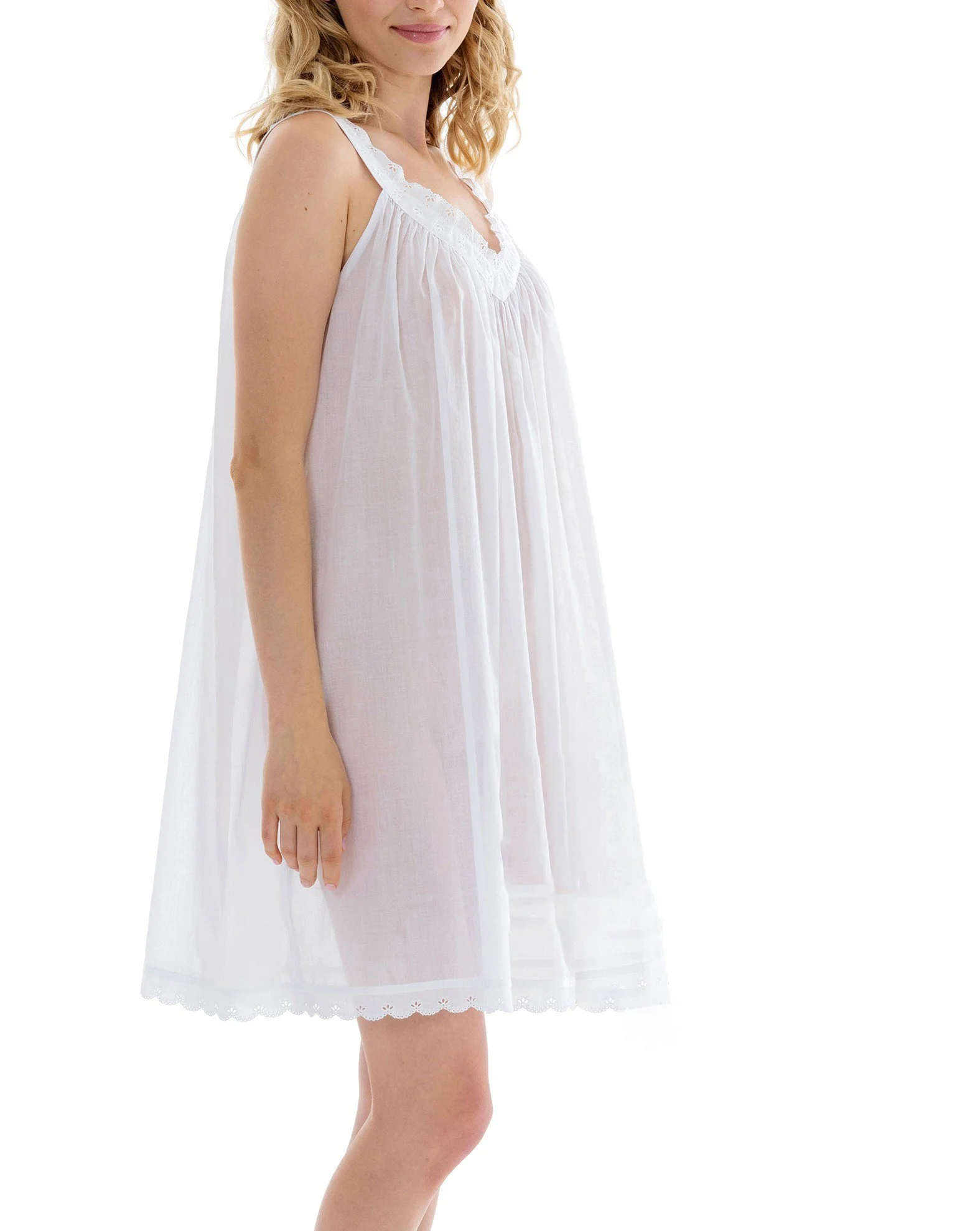 Celestine Swiss cotton short nightgown