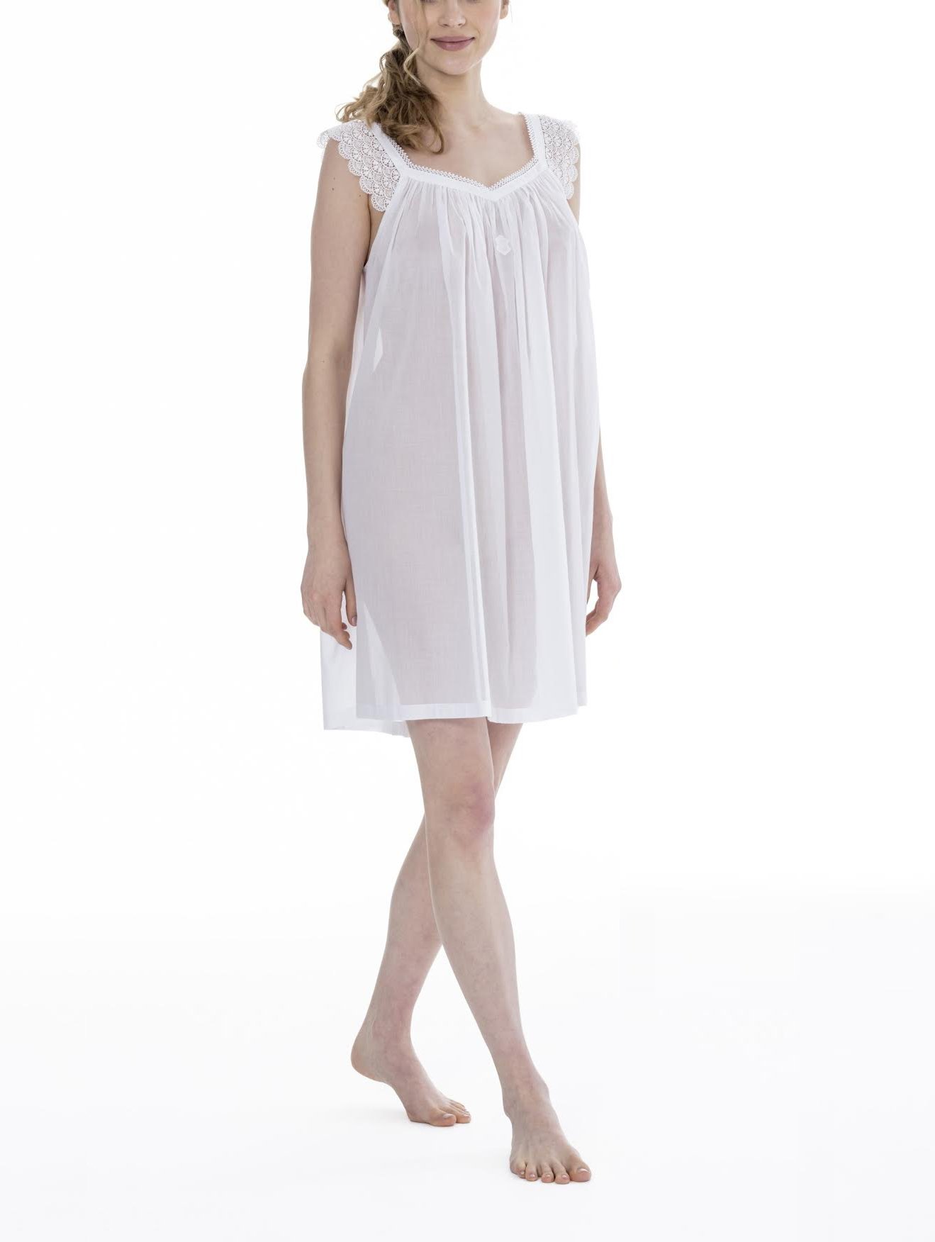 Celestine Swiss cotton short nightgown