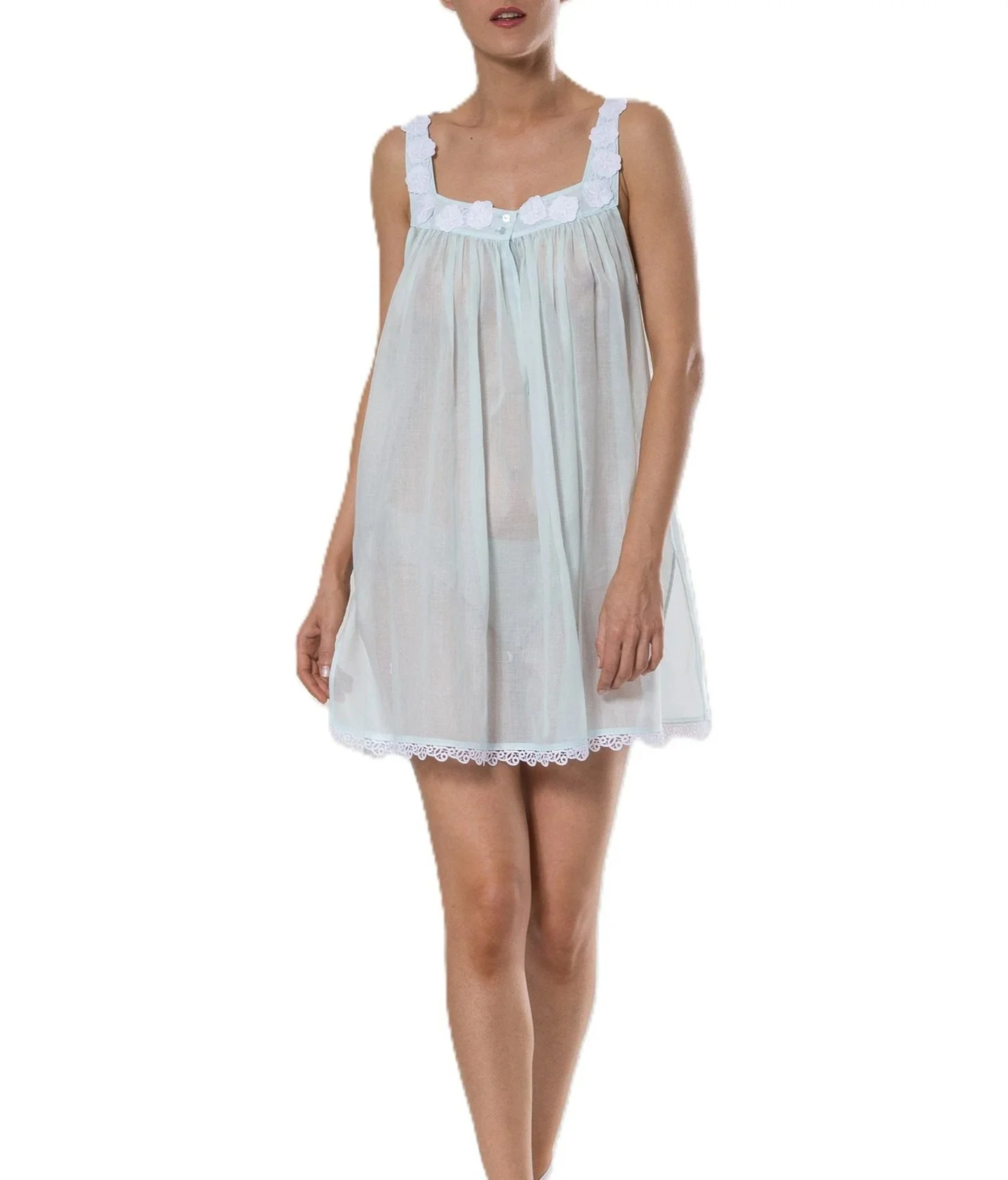 Celestine Swiss cotton short nightgown