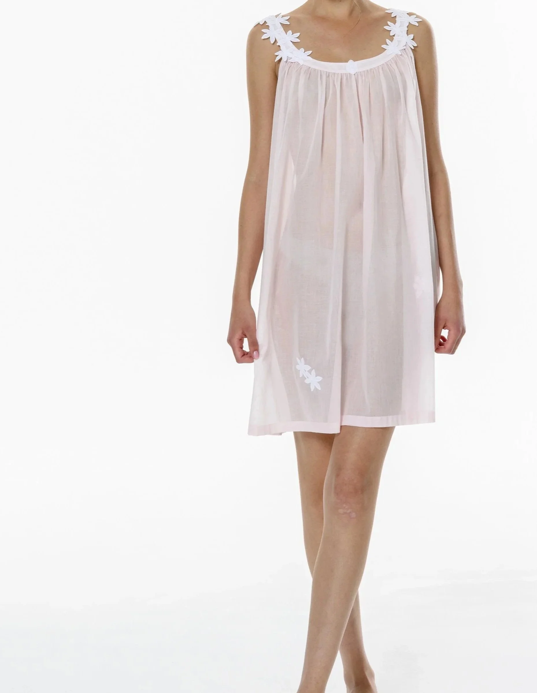 Celestine Swiss cotton short nightgown