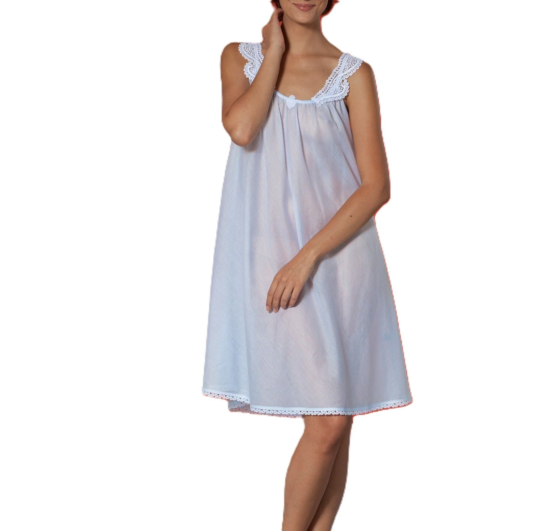 Celestine Swiss cotton mid length nightgown