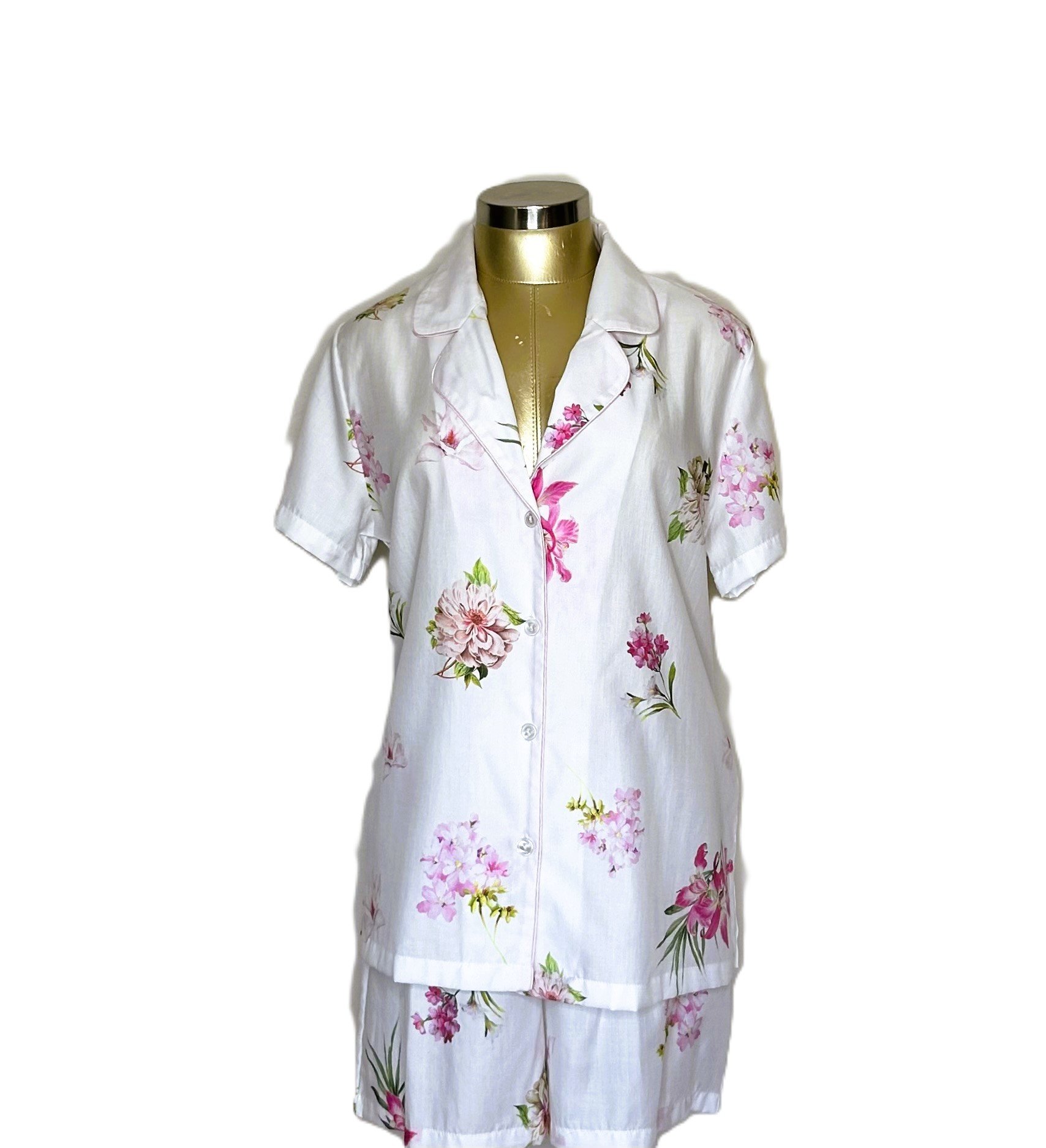 Furstenberg short sleeve top and boxer pajama