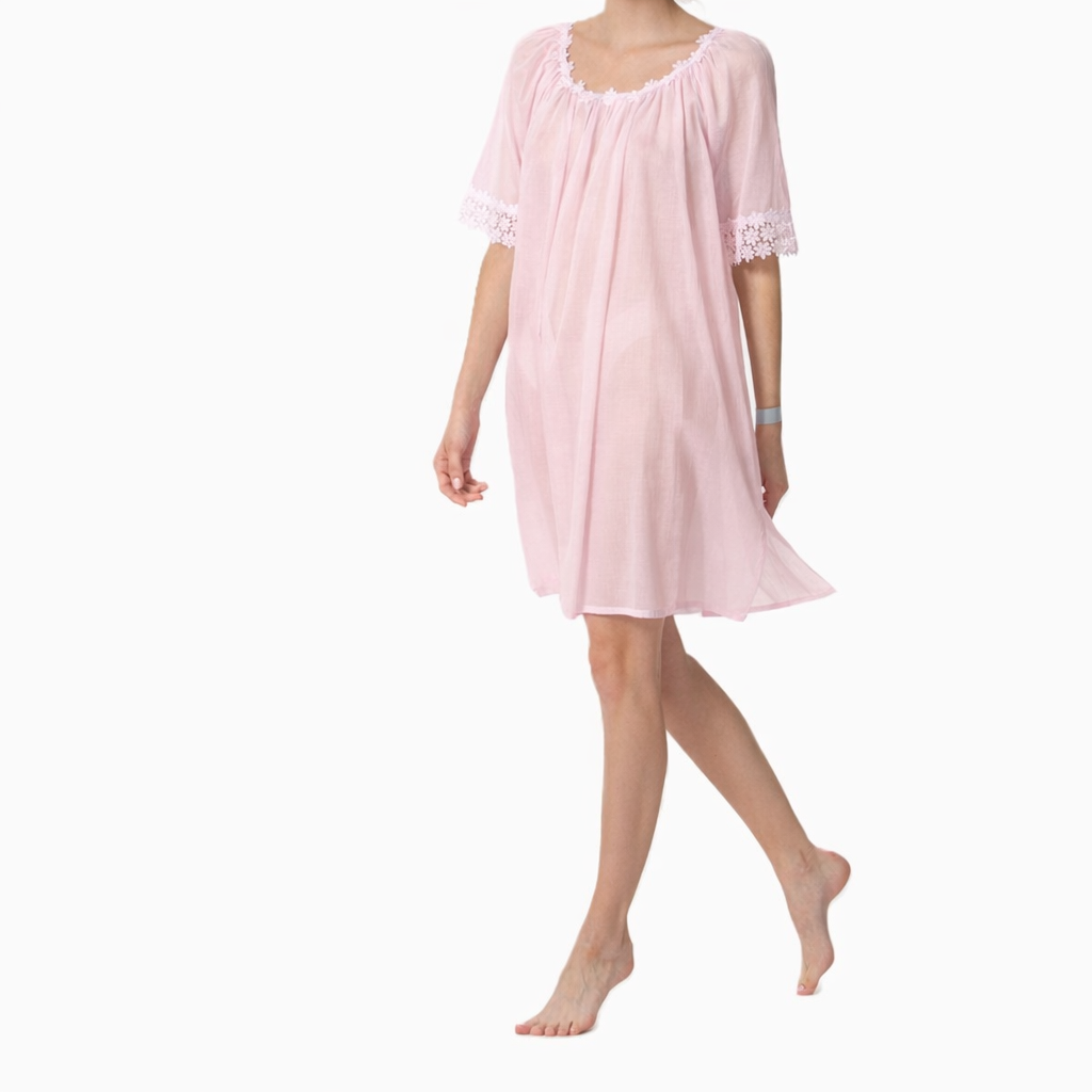 Celestine Swiss cotton short nightgown