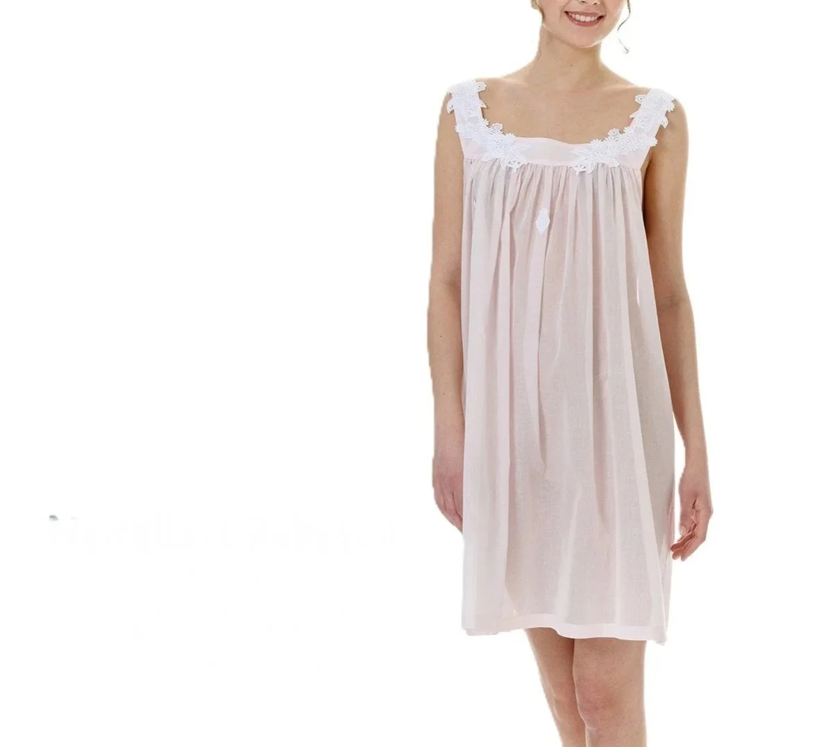 Celestine Swiss cotton short nightgown