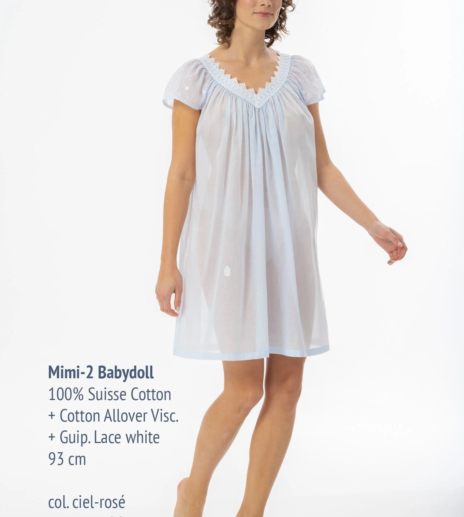 Celestine Swiss cotton babydoll