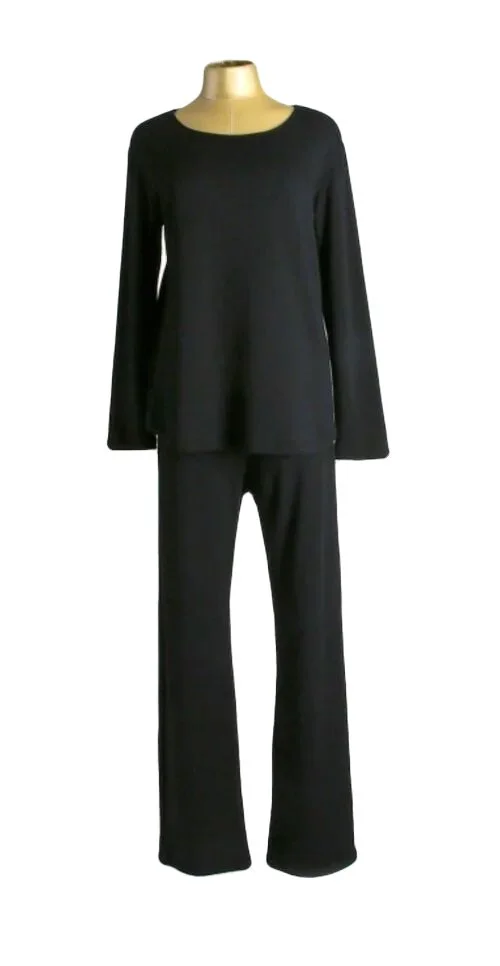 Karen Luu long sleeve top and flare leg pant