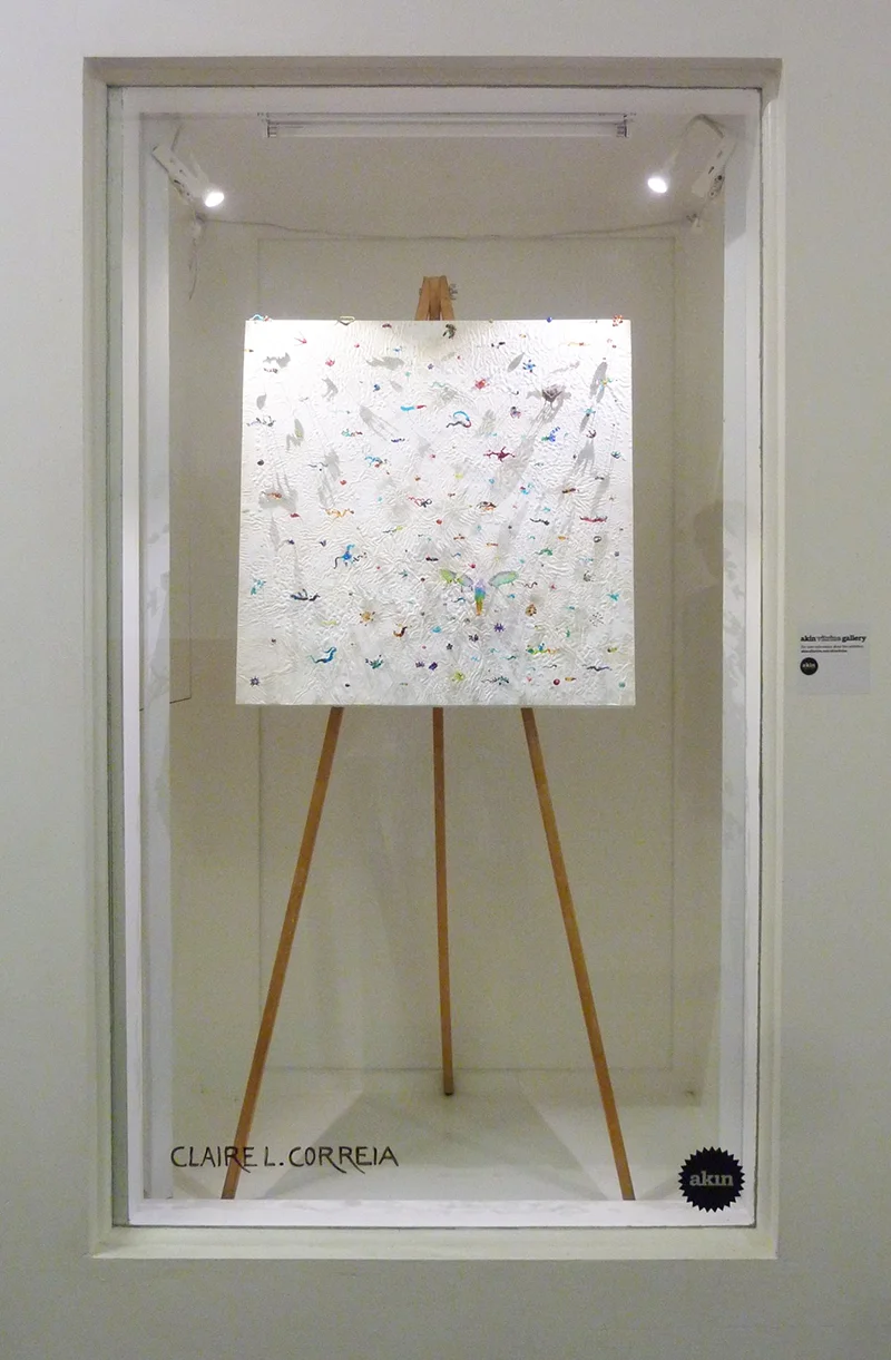 "The Angel of History" by Claire Correia - Akin Vitrine Gallery September 2017 Installation