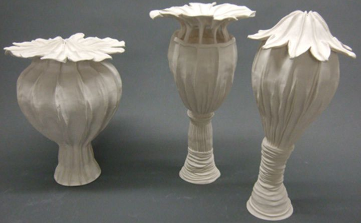 Photo of Loren Kaplan's recent botanical inspired work. 