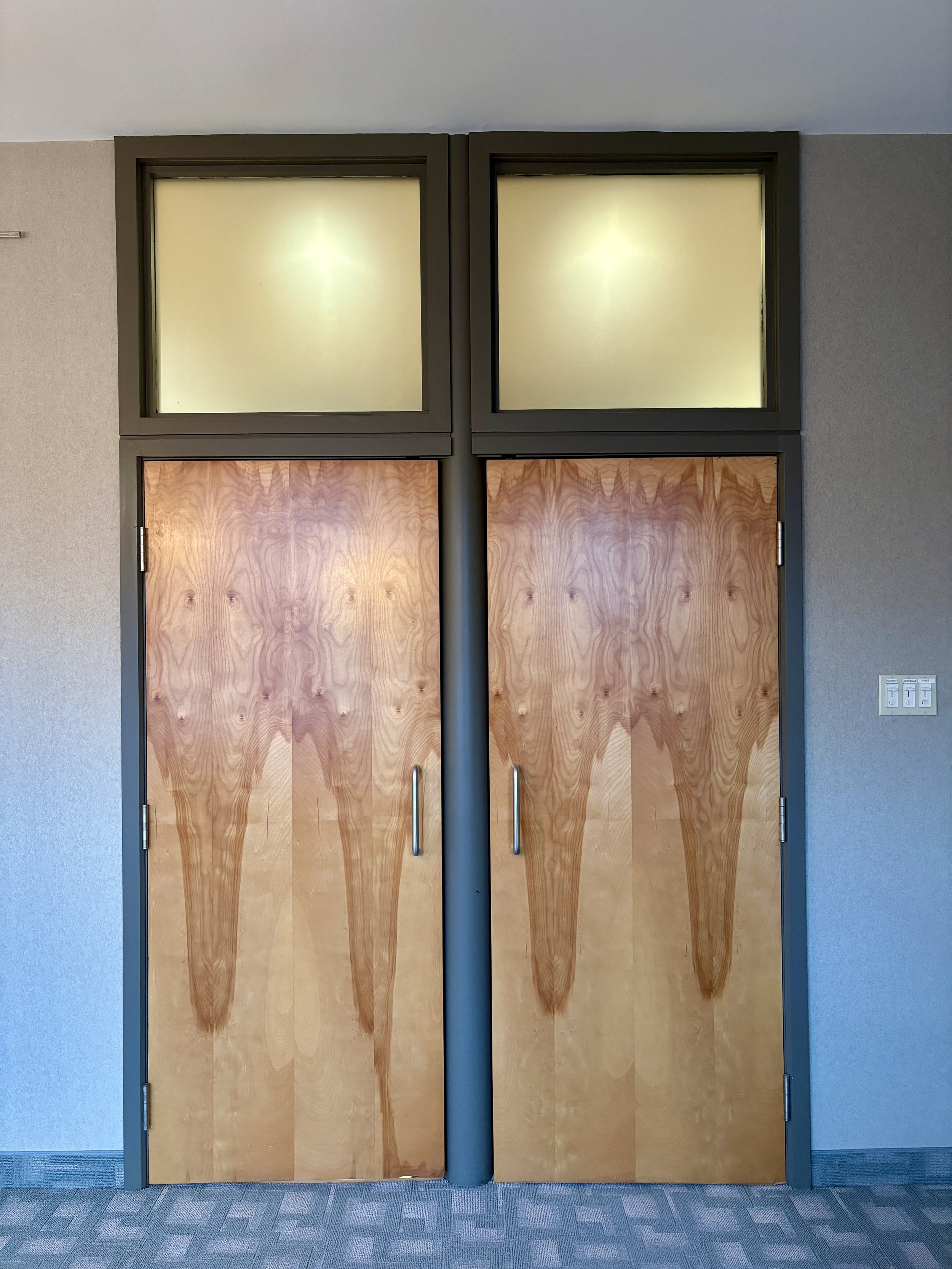 2nd Floor Studio with Two Doors Closed