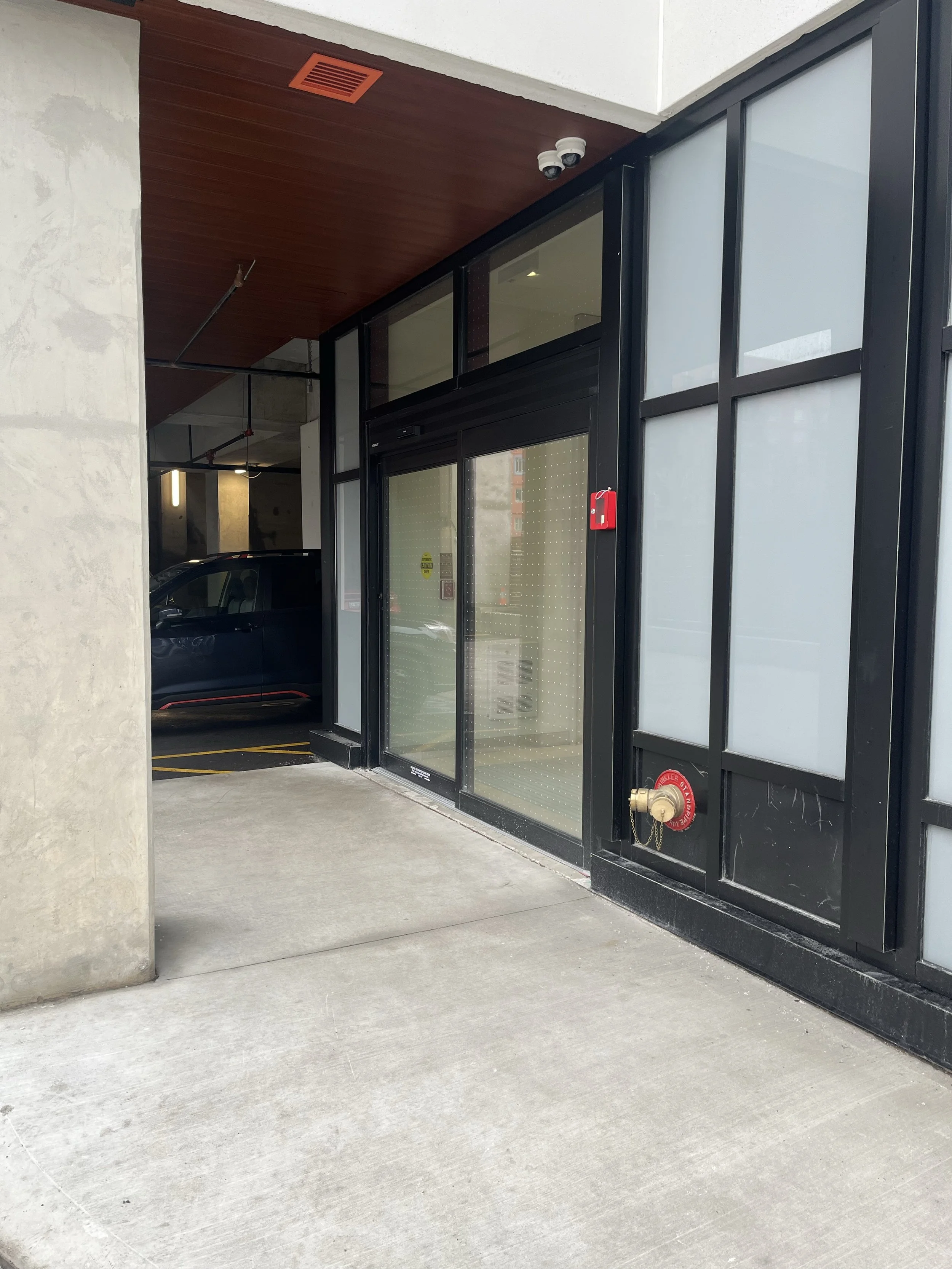 North Side Entrance - External Sliding Door