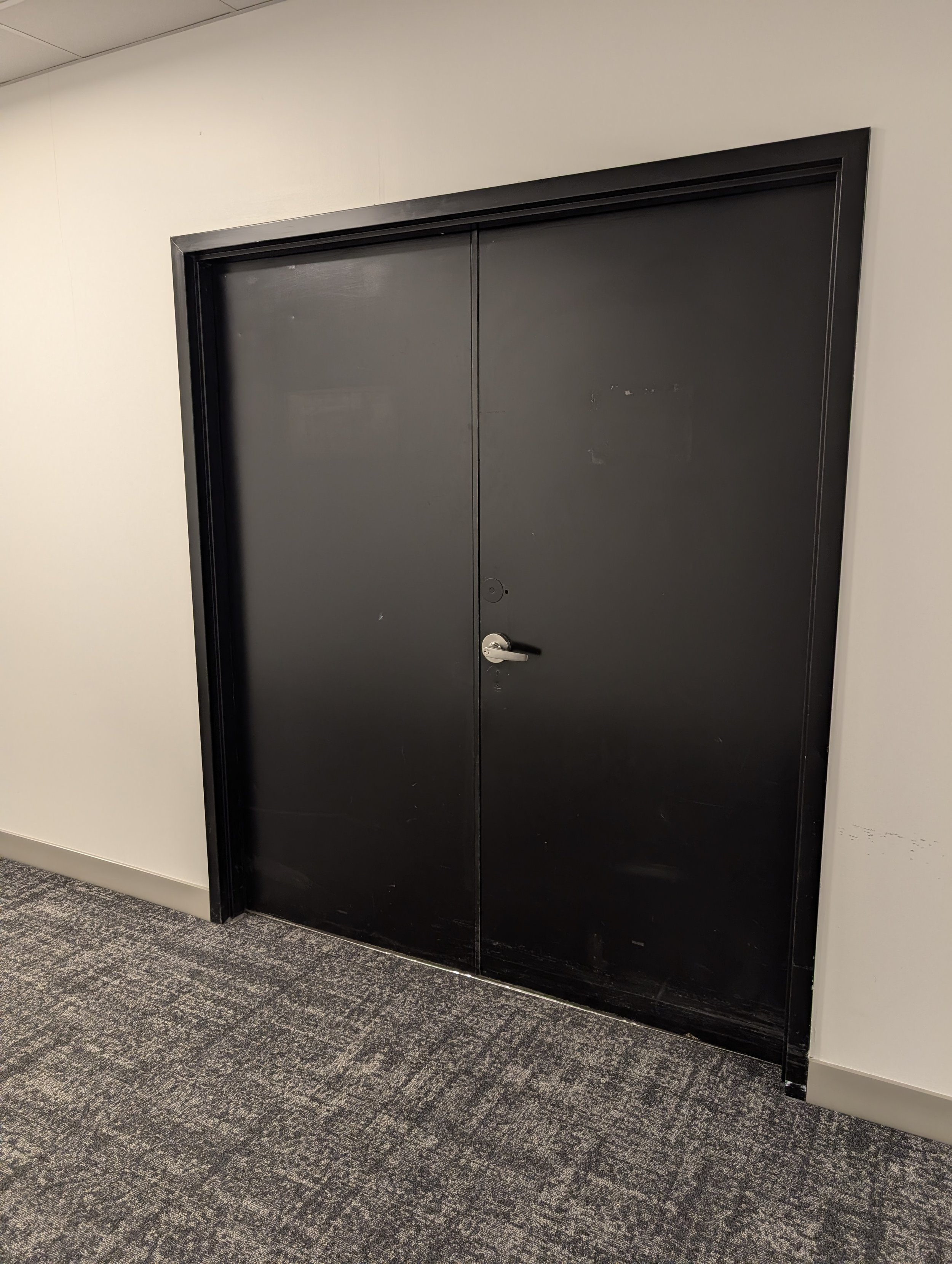 Studio #1002 double doors rear entrance