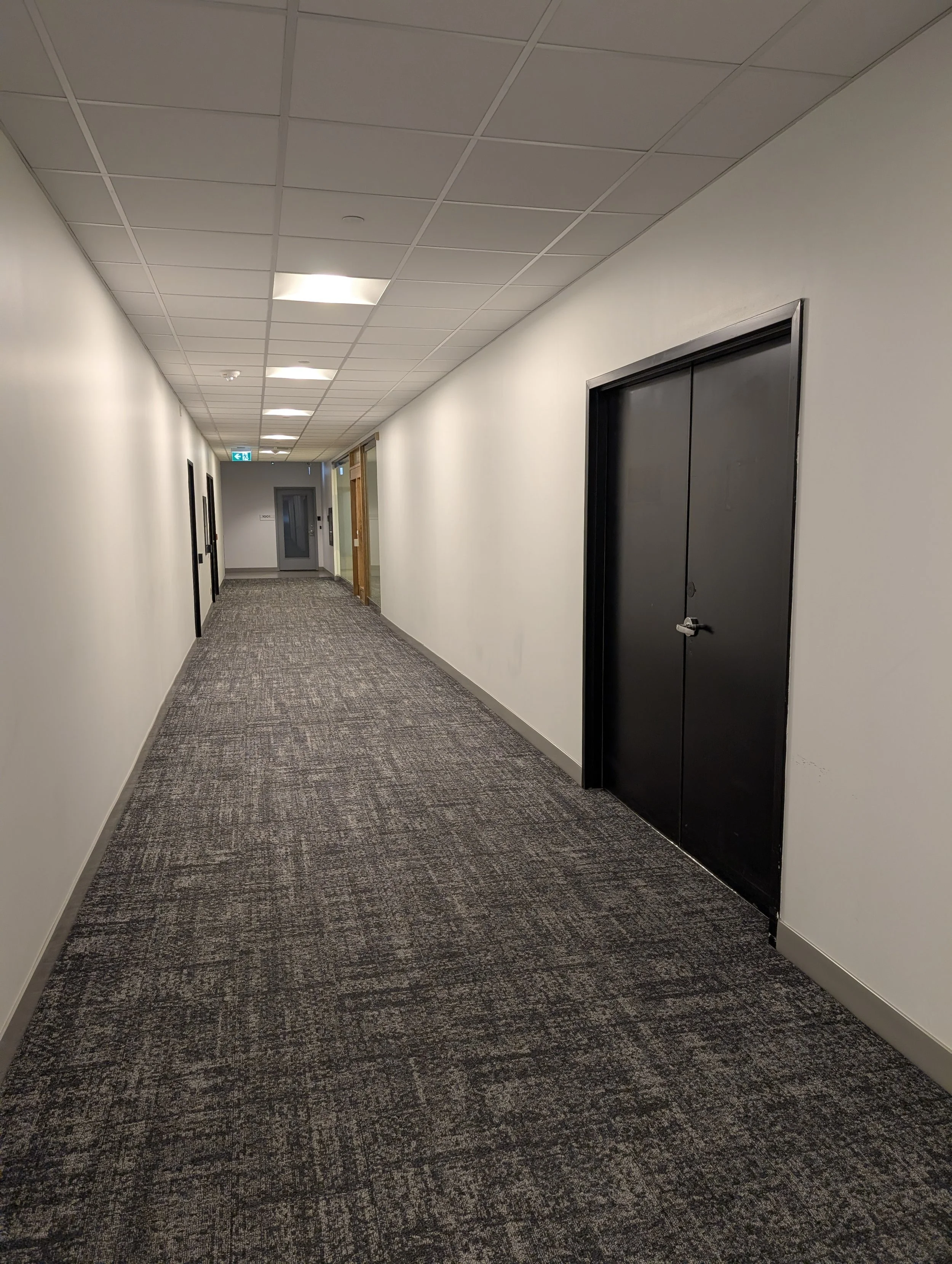 Studio #1002 rear double doors