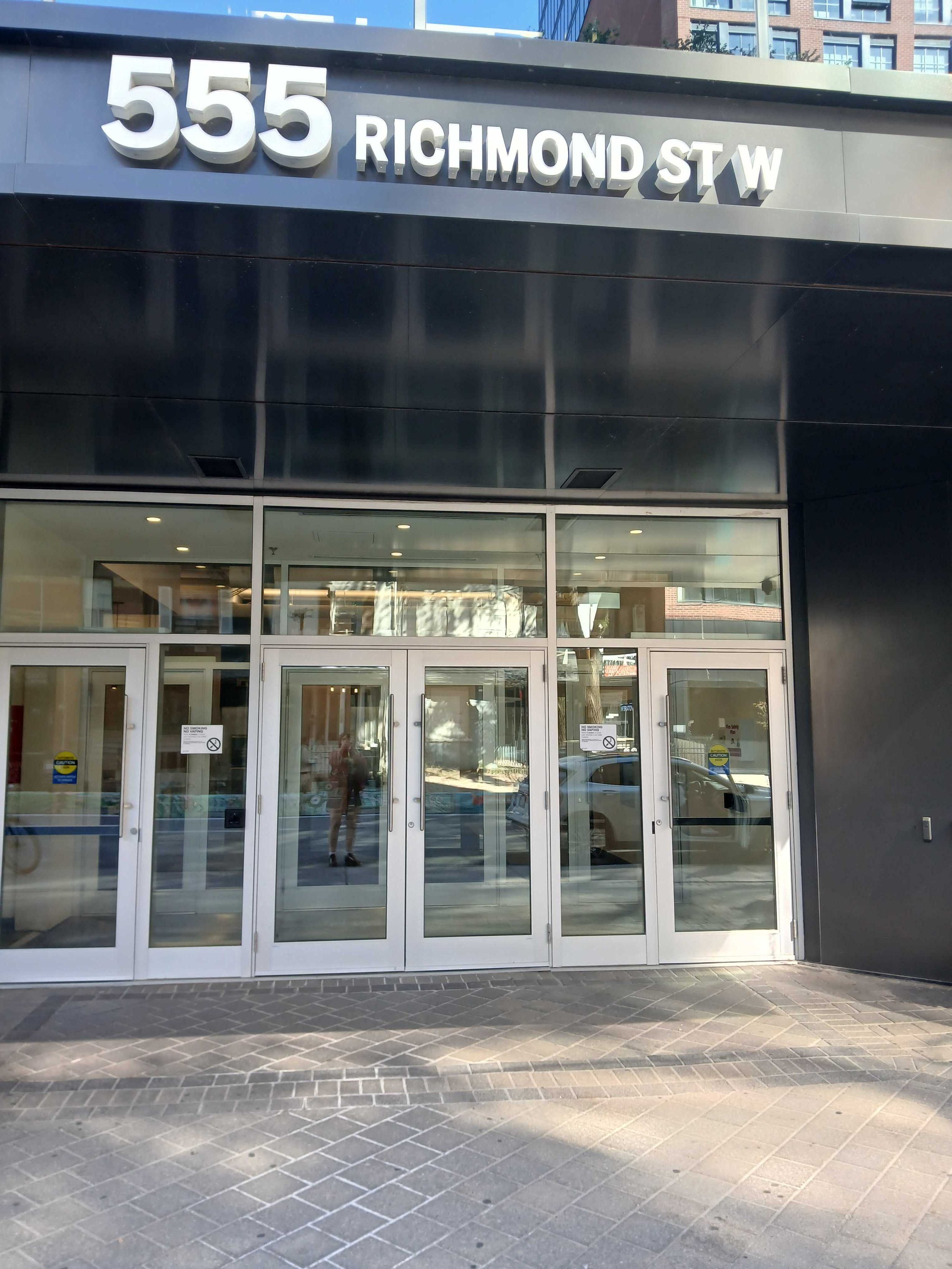 Building front entrance