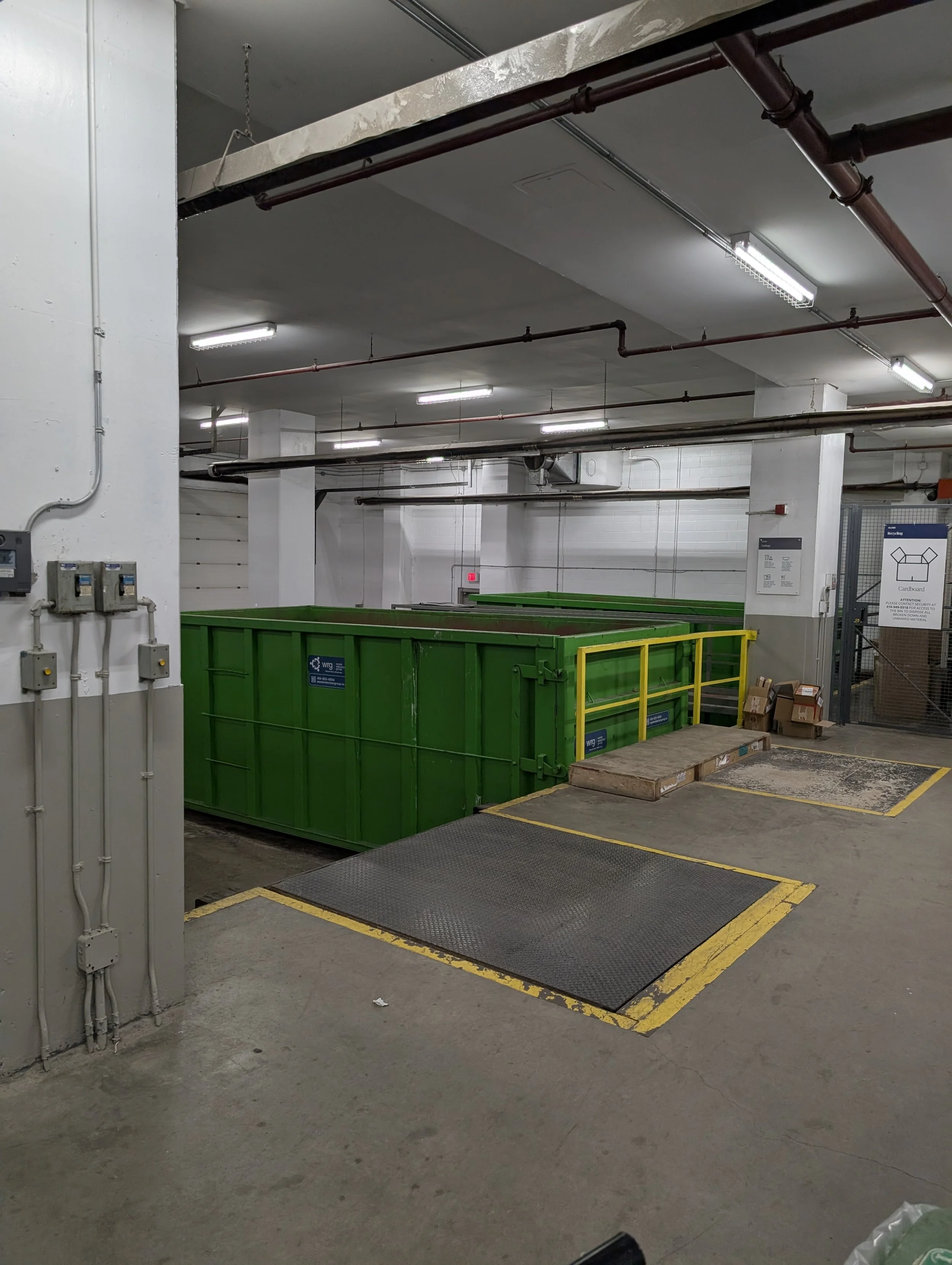 Loading bay garbage