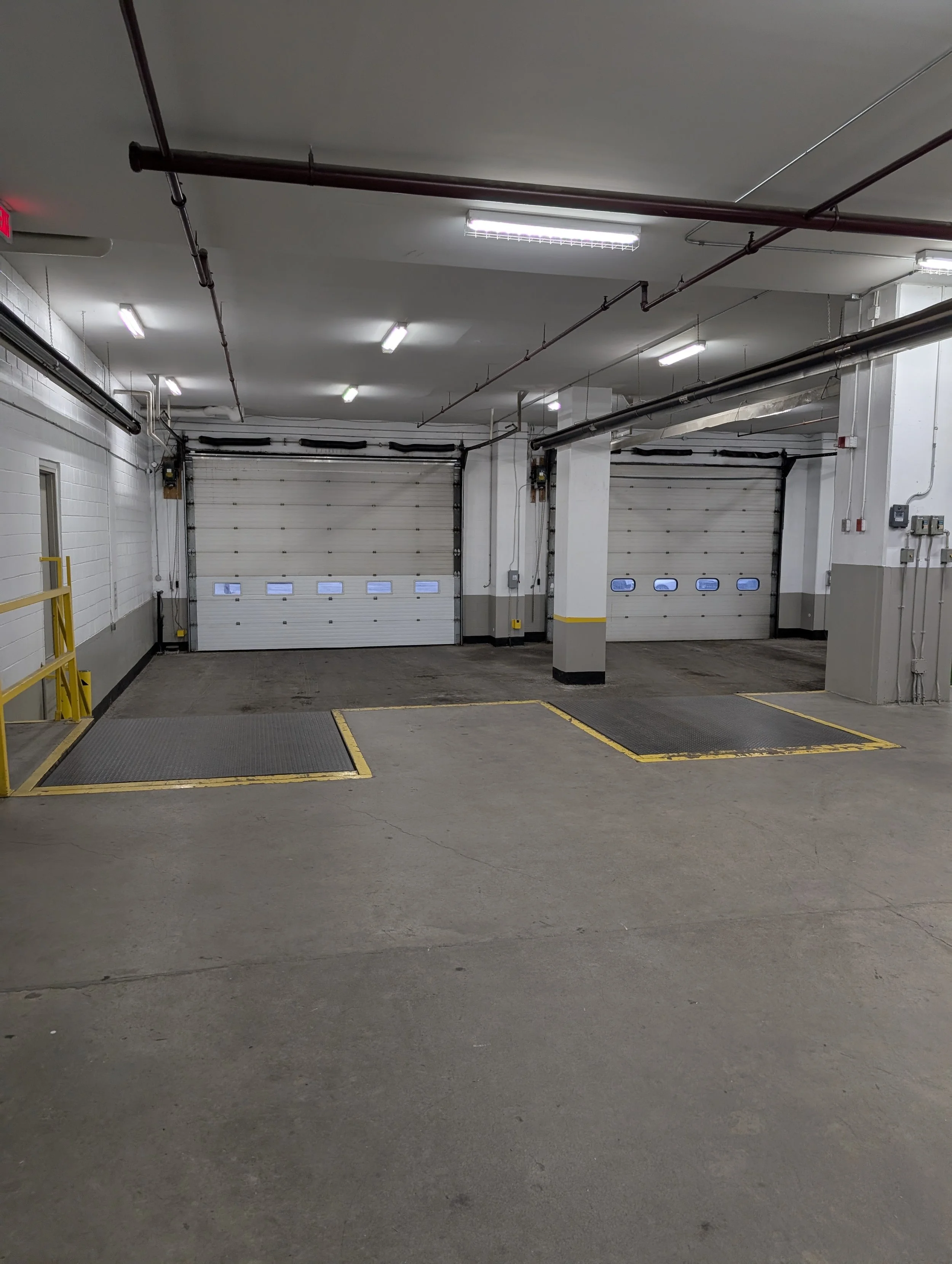 Loading bay interior doors