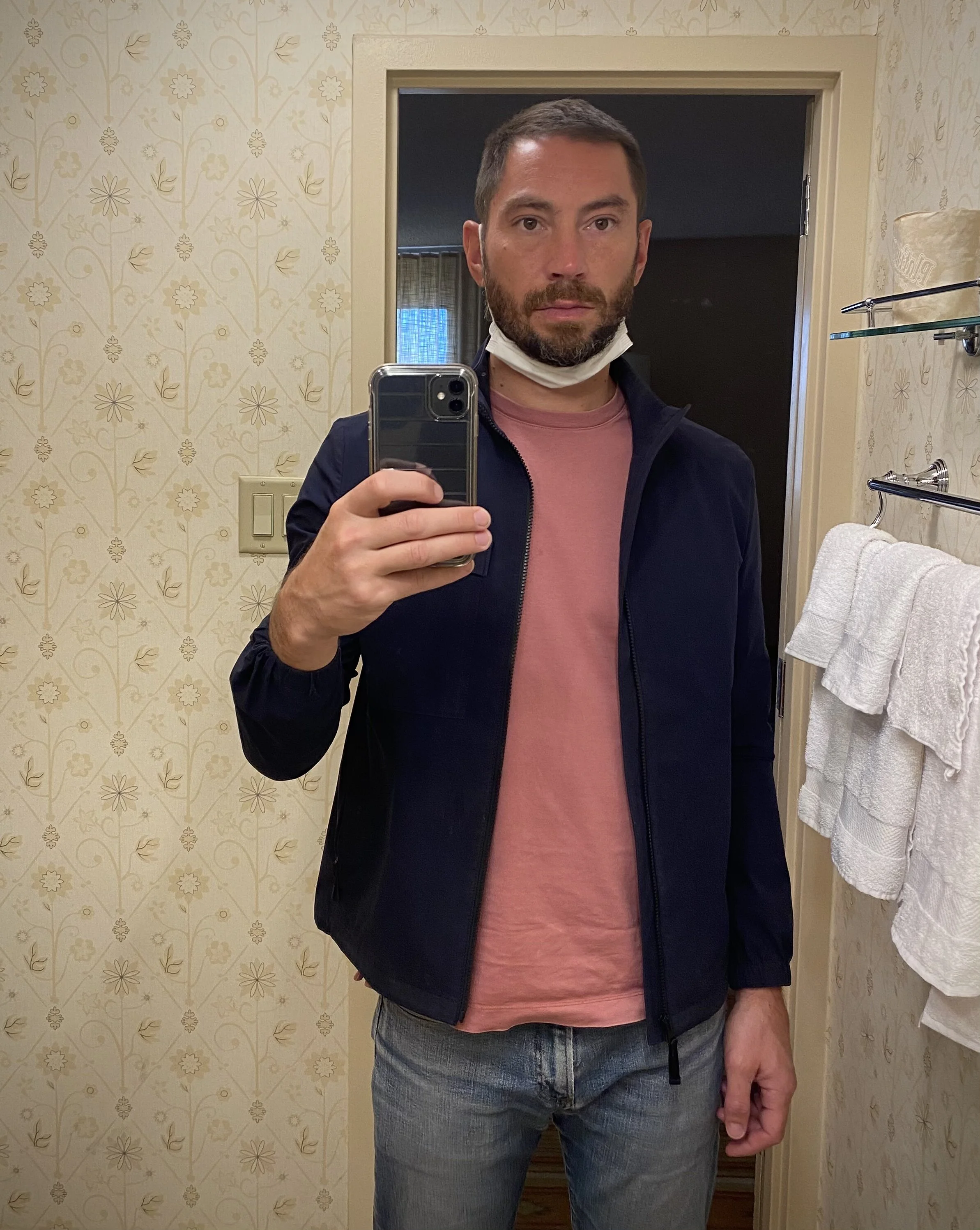 Determining just how exhausted I look.