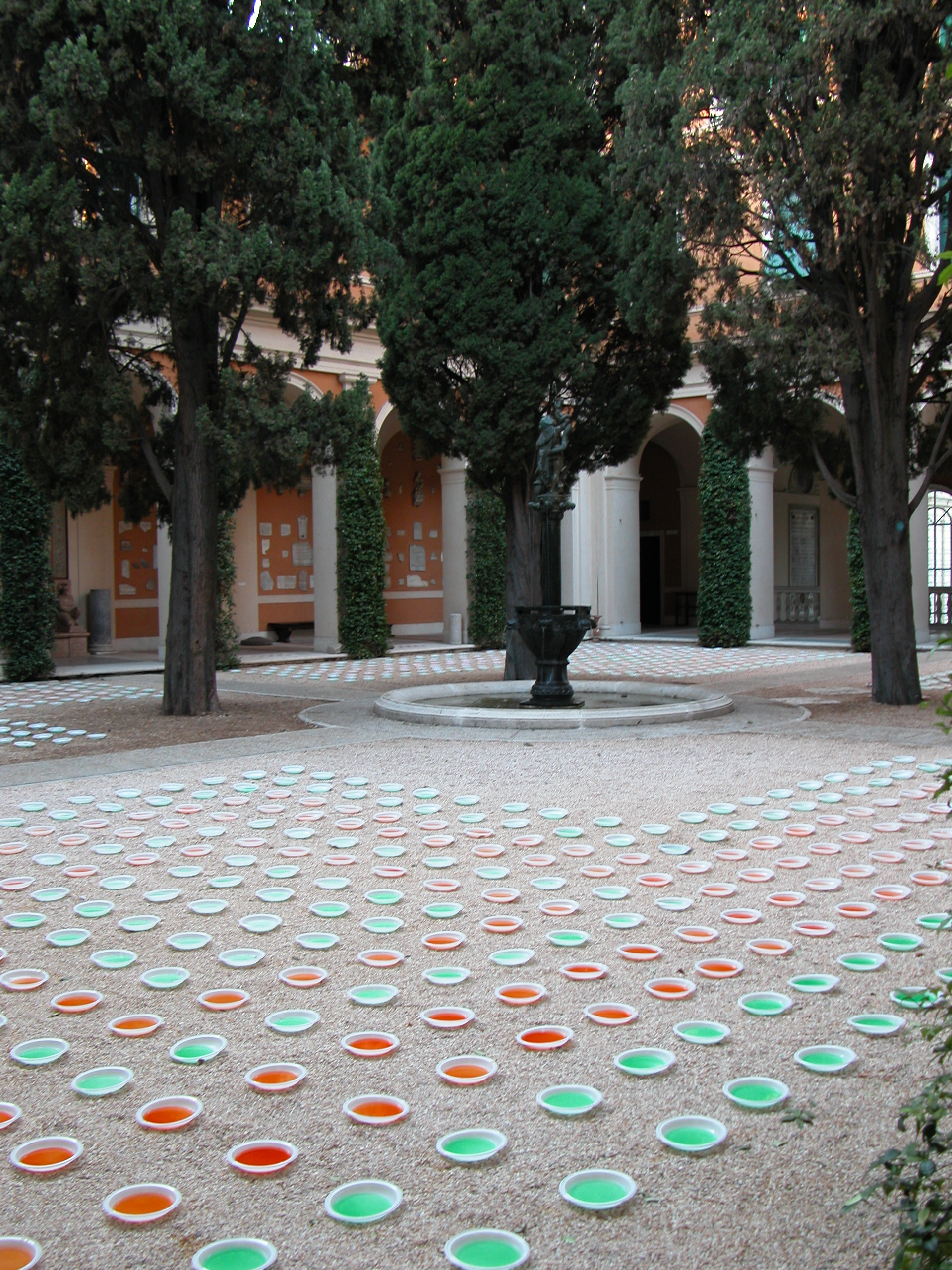   American Academy in Rome   Temporary Courtyard Installation 