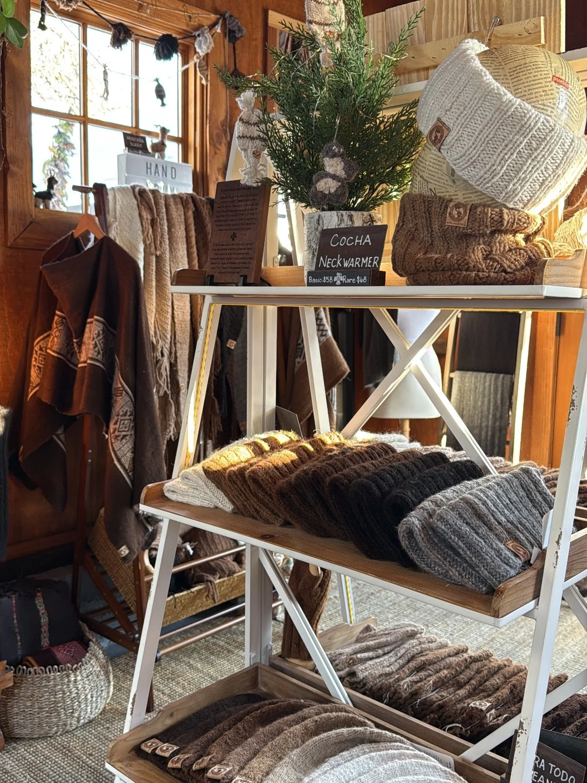 That winter light though ✨

Golden sun in the shop this morning, with a storm on the way tonight. Cozy layers feel extra good today. 🦙 

Open
Friday - Sunday |  10&ndash;6pm

#culturalthreads #shearthelove #truckeetahoe #mountainliving #brandswithpu