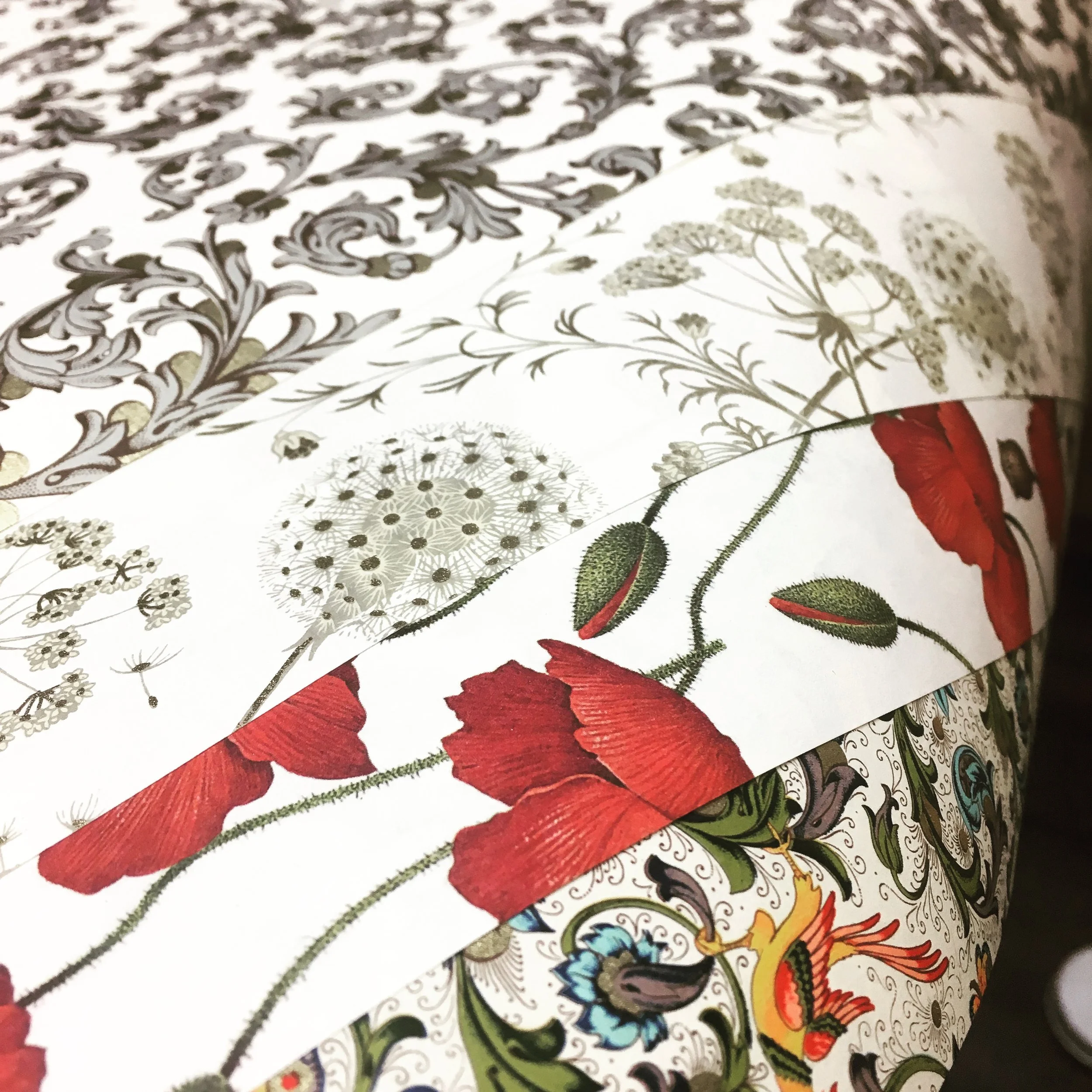 A selection of Florentine prints for endpapers.