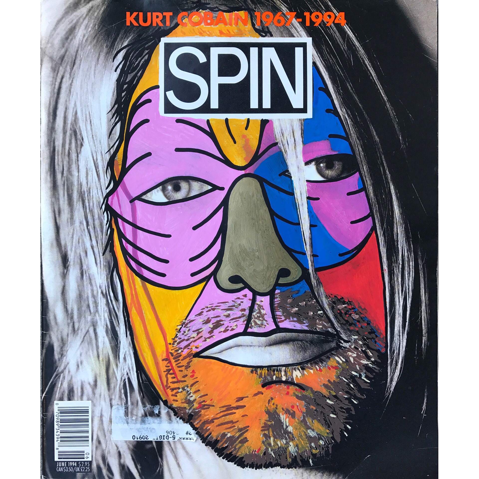 Kurt Kobain Original Spin Magazine RIP