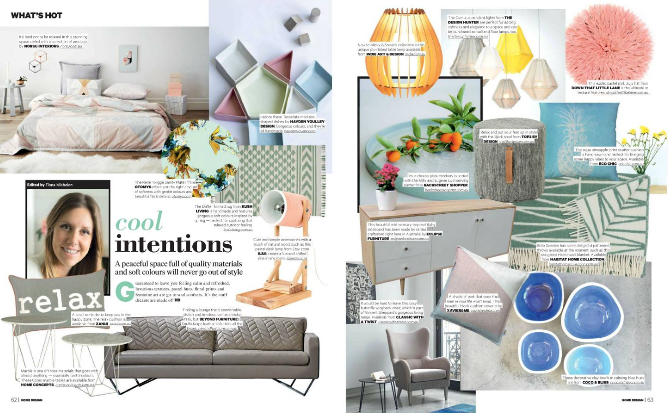 Trend Article for Home Design Magazine