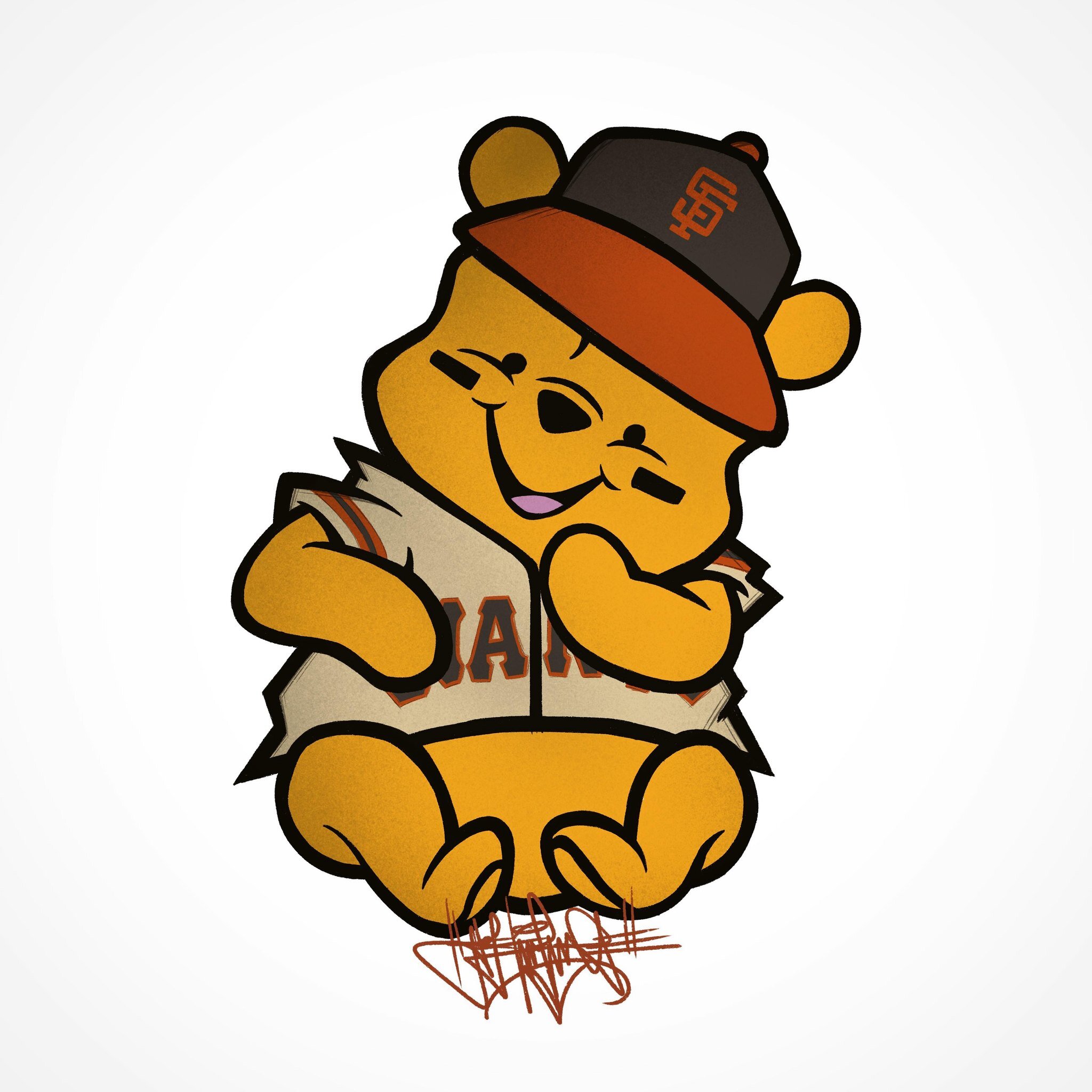 Excited to do some more SF Giants stuff this season! 

S/o to @ooh_shiz_iz_john for commissioning a Giants Pooh Bear to add to their daughter&rsquo;s nursery. Gotta start em young! #ForeverGiant