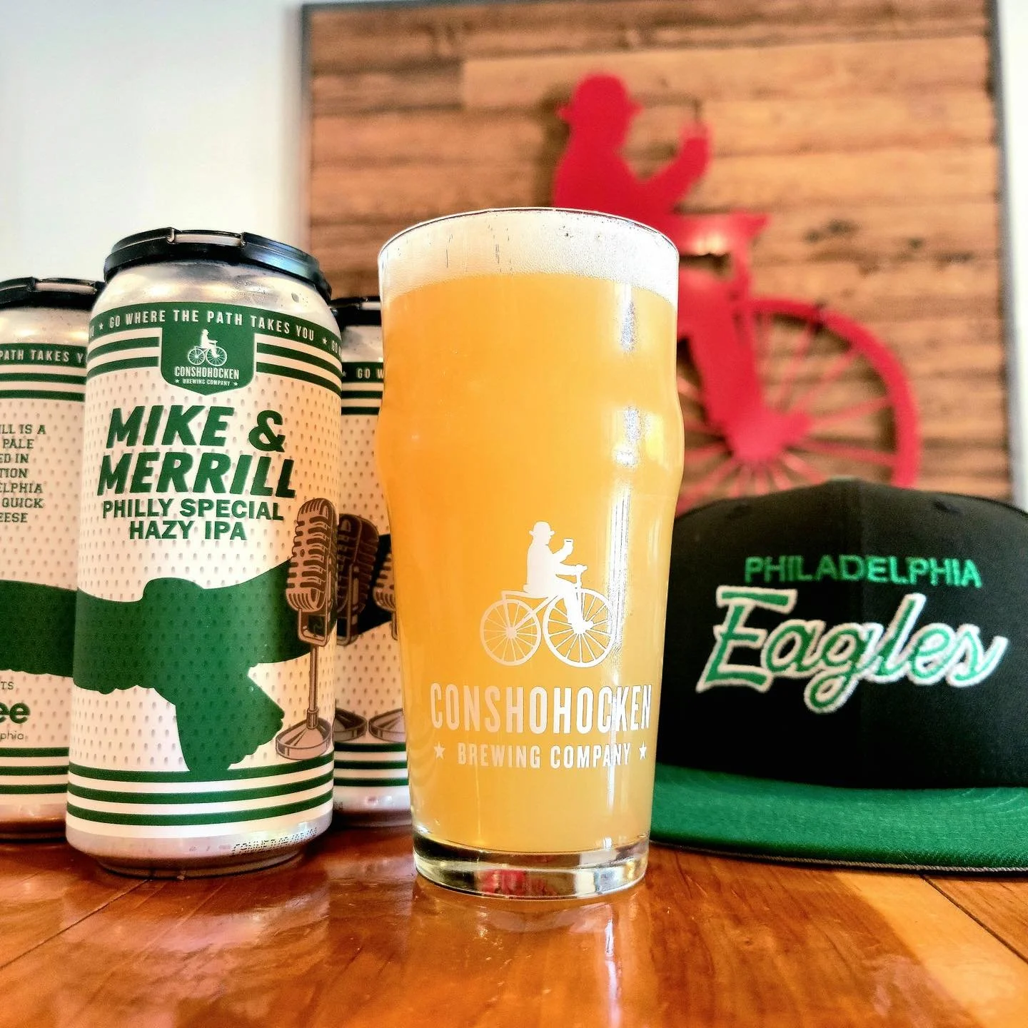 Mike &amp; Merrill is back at KOP! This hazy IPA is brewed for Philly fans, made to sip while you&rsquo;re talking Birds and gearing up for game day. On draft and 4 packs to go. 

Go Birds! 🦅🍻