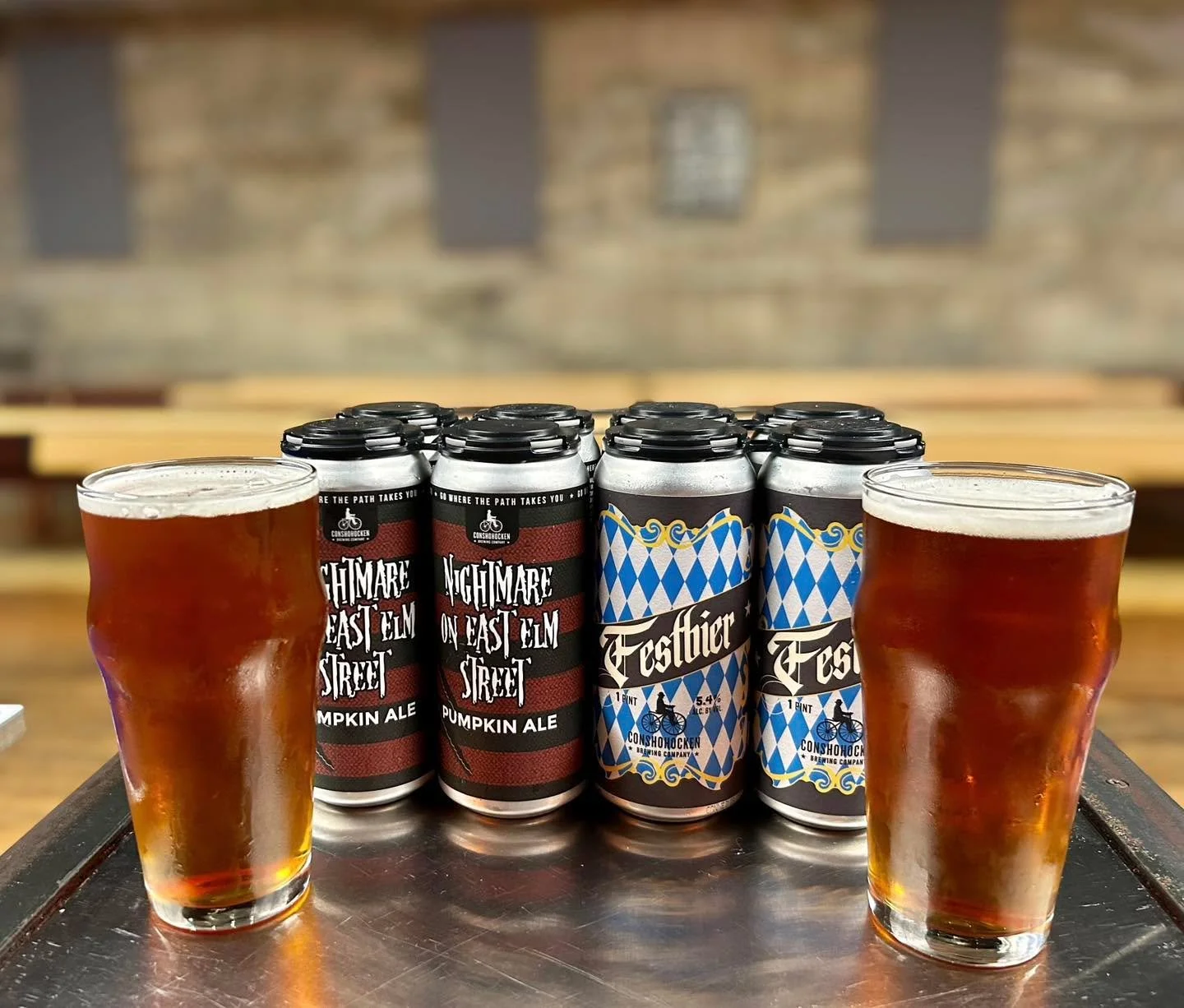 Nightmares and lederhosen&hellip; 

🎃 Nightmare on East Elm Street Pumpkin Ale
🥨 Festbier

Available on draft and cans to go at Rec Room. Cheers, ya&rsquo;ll 🍻