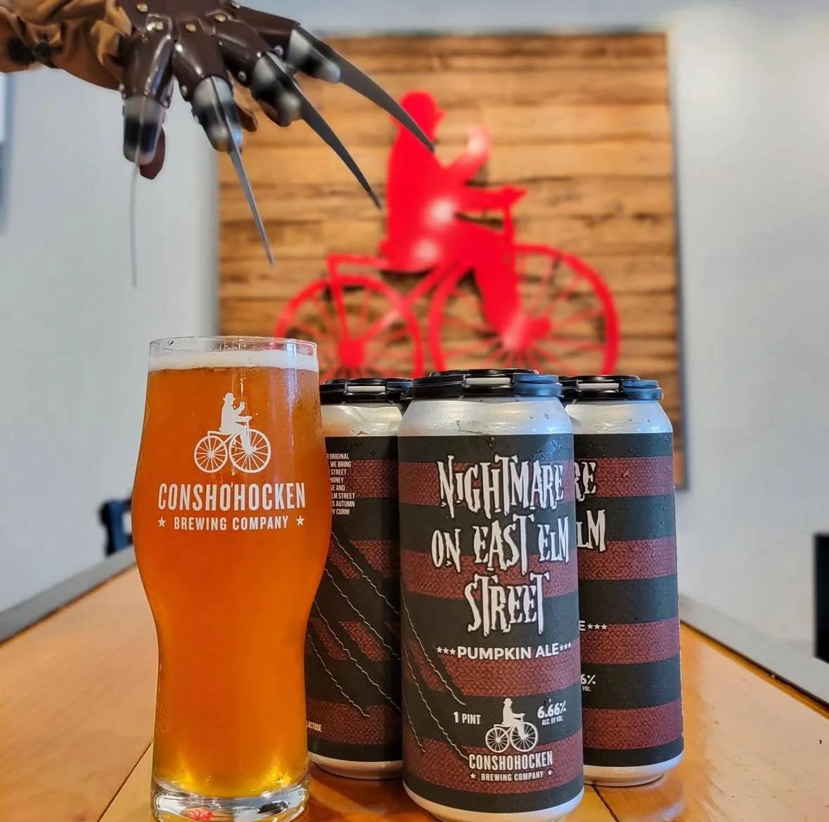 😱 Don&rsquo;t fall asleep on this one&hellip; Nightmare on East Elm Street is now available at the KOP Tap Room.

Grab it on draft or to go and stock up for the weekend! 🎃🍻
