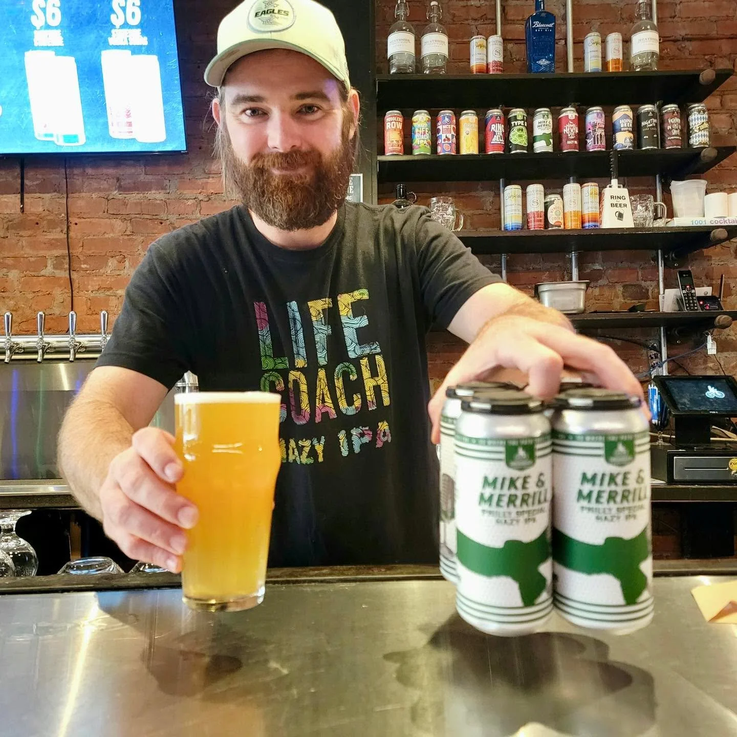 Birds at 1:00, come watch with us! 🍻

We&rsquo;re running happy hour specials + $5 Mike &amp; Merrill drafts all game long. GO BIRDS! 🦅