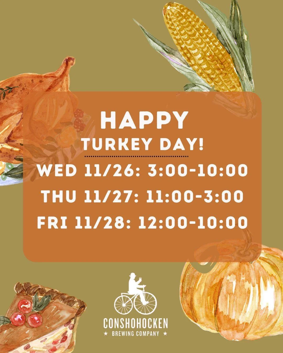Thanksgiving Day stop, right here 🦃

On Thursday, we&rsquo;re open 11&ndash;3 with a special Turkey Day deal: 𝐚𝐥𝐥 𝟒-𝐩𝐚𝐜𝐤𝐬 𝐚𝐫𝐞 𝐣𝐮𝐬𝐭 $𝟗. Perfect for last-minute beer runs or stocking the fridge before kickoff 🍻