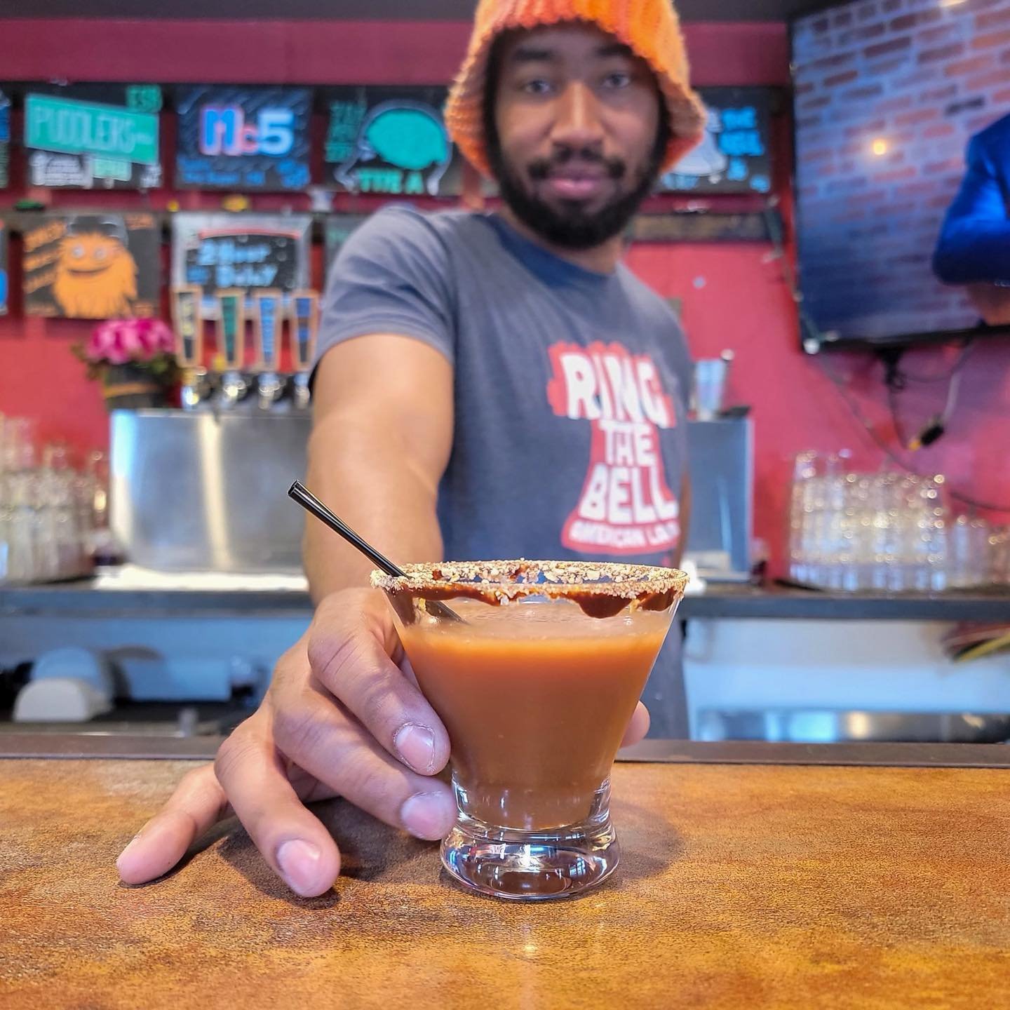 Meet Gimme Smore &mdash; our new s&rsquo;mores martini 🔥 Vodka, toasted marshmallow, chocolate, graham-cracker rim &mdash; the perfect way to start your weekend!