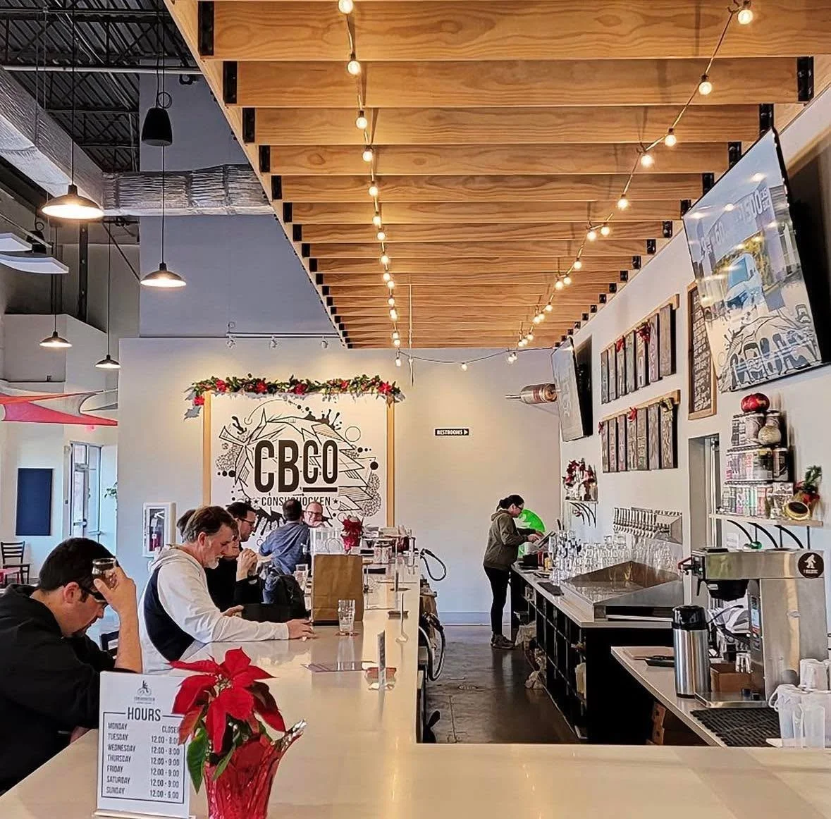 Hope you had a great holiday 🎄 
We&rsquo;re back to normal hours today at the KOP Tap Room, come hang! 🍻