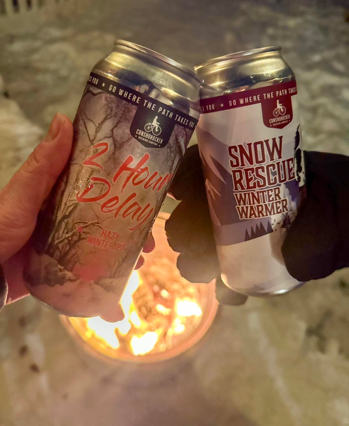 Winter nights done right 🔥🍻 

#conshybrewing #gowherethepathtakesyou #drinklocal